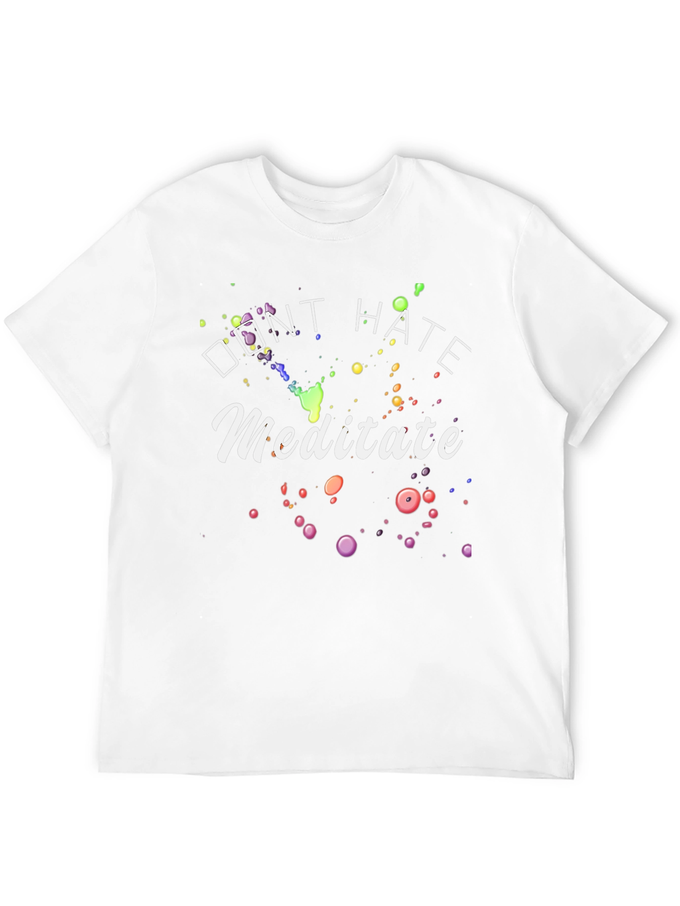 Black Don't Hate Meditate Graphic Tee view 12