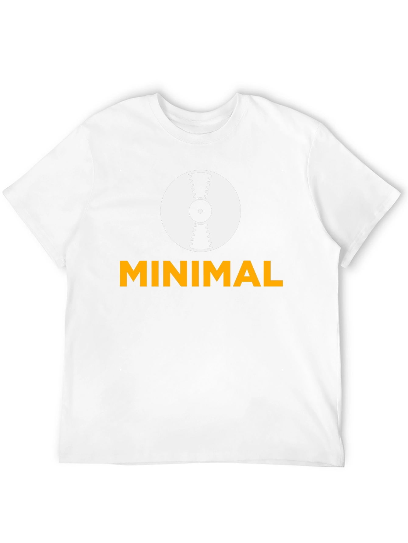 Black Minimalist Vinyl Record Graphic T-Shirt - Modern Design view 12