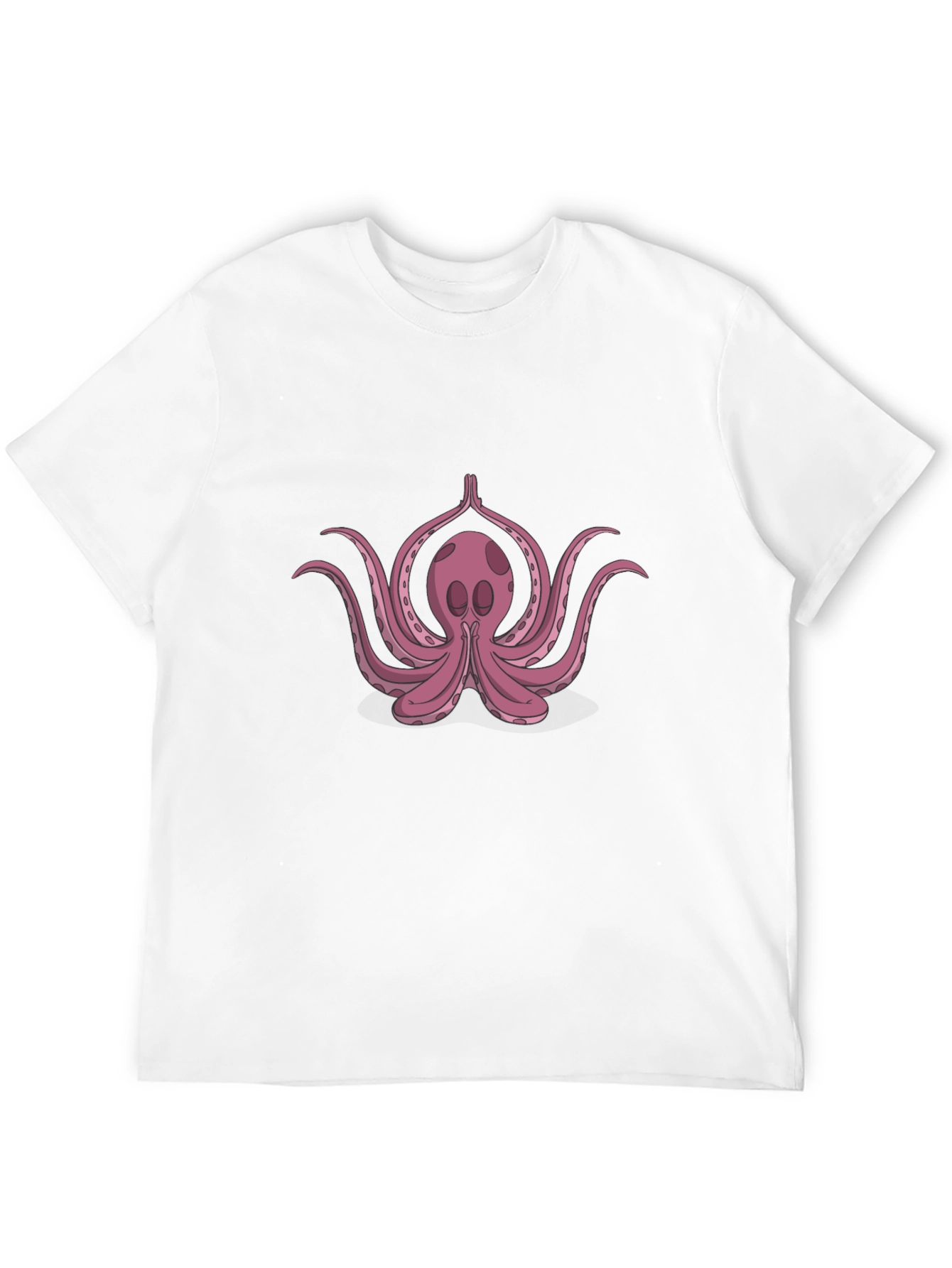 Black Yoga Octopus Black T-Shirt view 12
