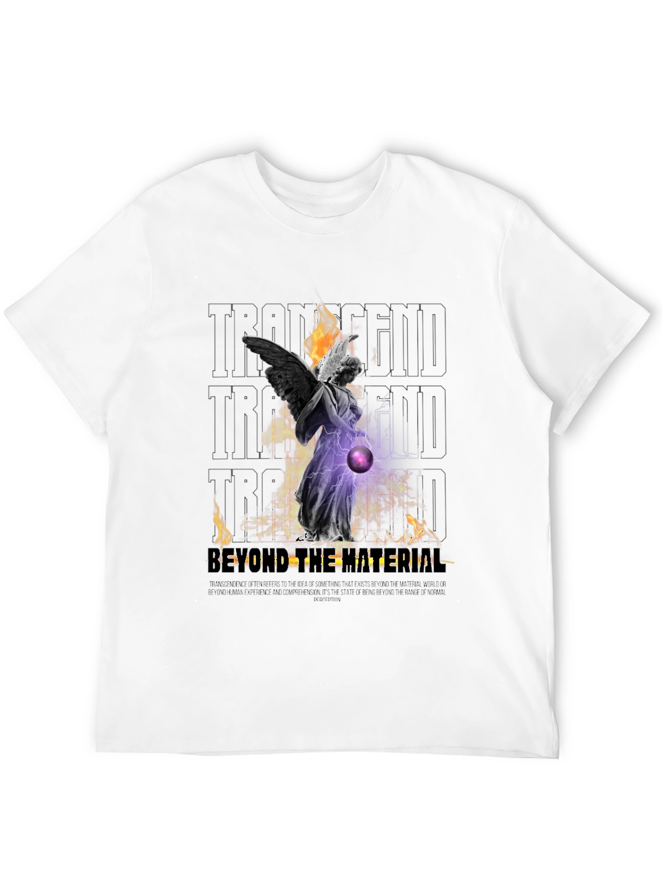 Black Transcendent Angel Graphic Tee view 12