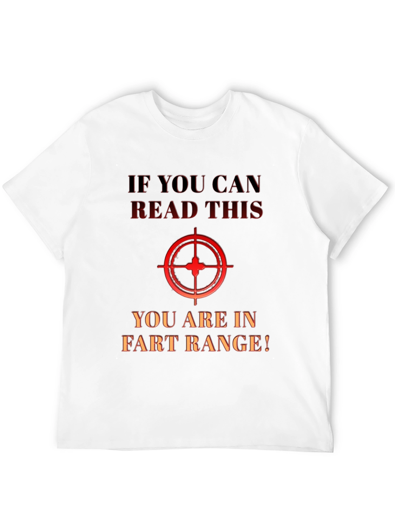 Black Humorous "Fart Range" Graphic T-Shirt view 12