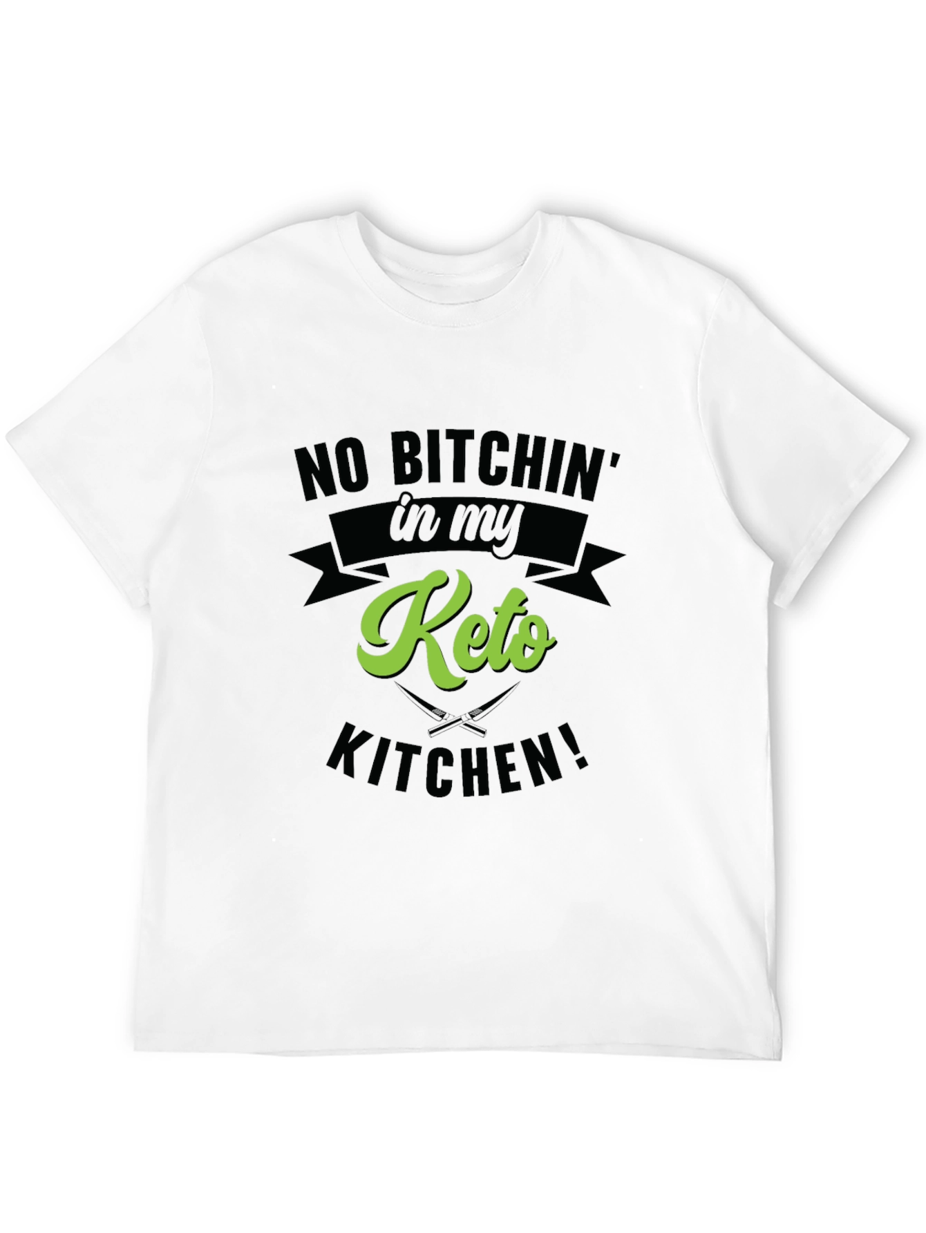 Black Keto Kitchen Graphic T-Shirt view 12