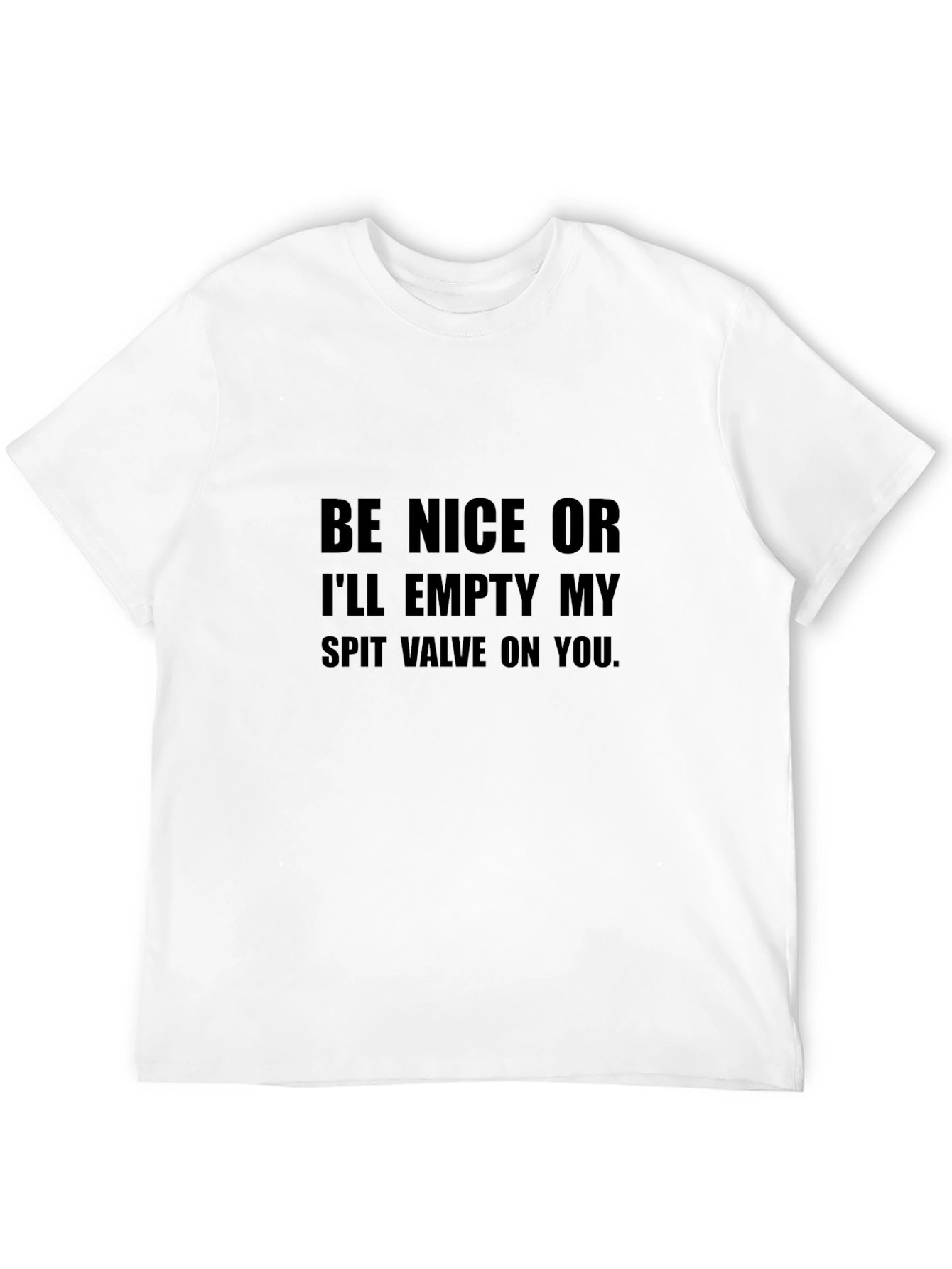 Black Be Nice Graphic T-Shirt - Funny Sarcastic Tee view 12