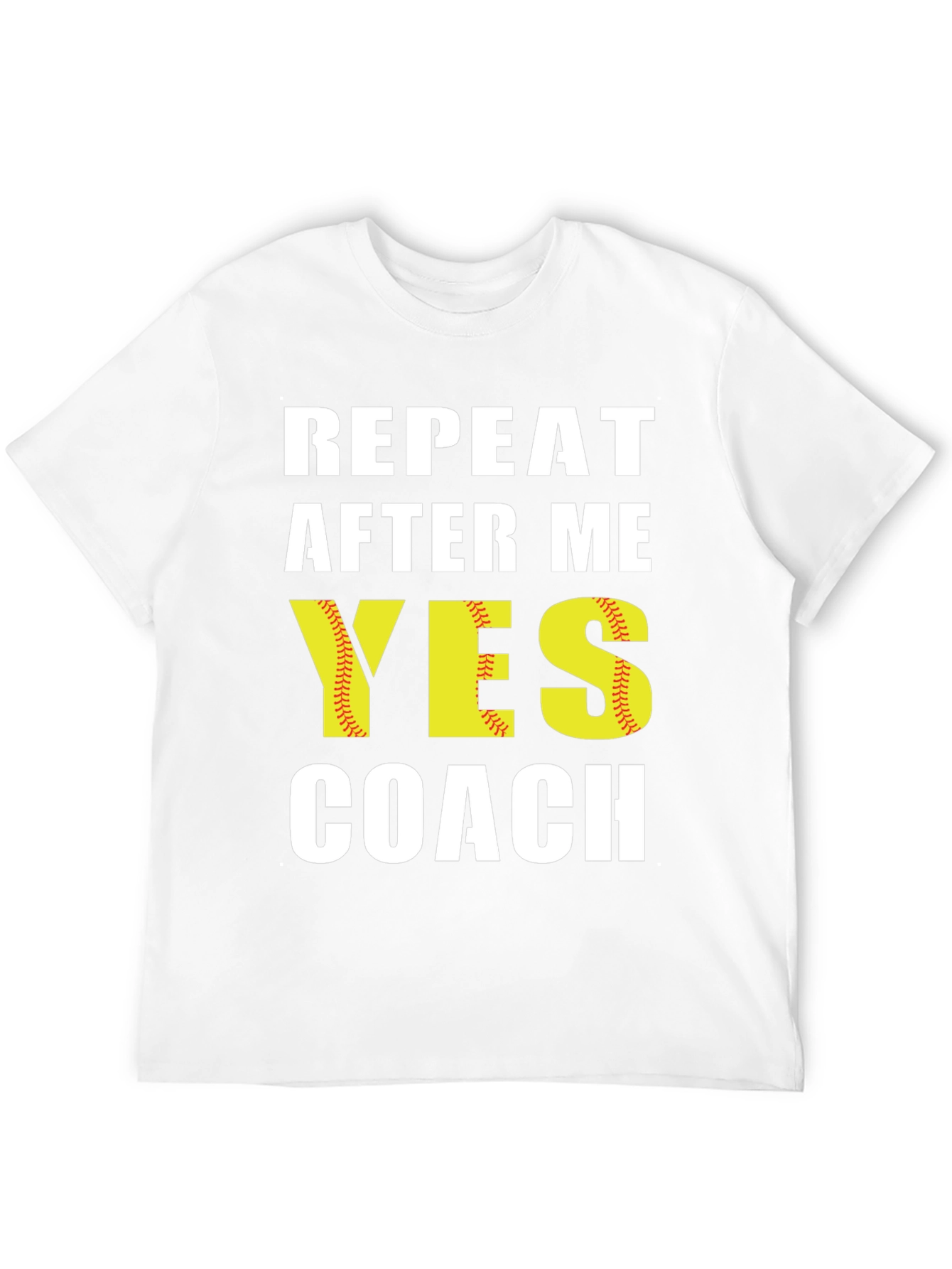 Black Repeat After Me Yes Coach T-Shirt view 12