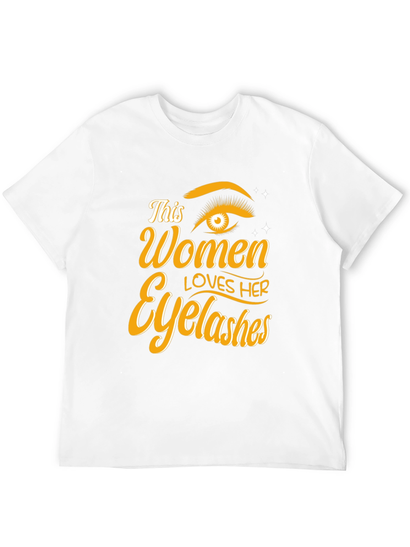 Black Women Loves Her Eyelashes Black T-Shirt view 12