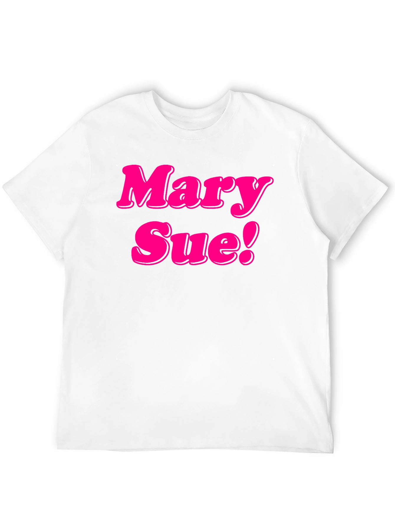 Black Mary Sue! Novelty Graphic Tee - Black Cotton T-Shirt view 12