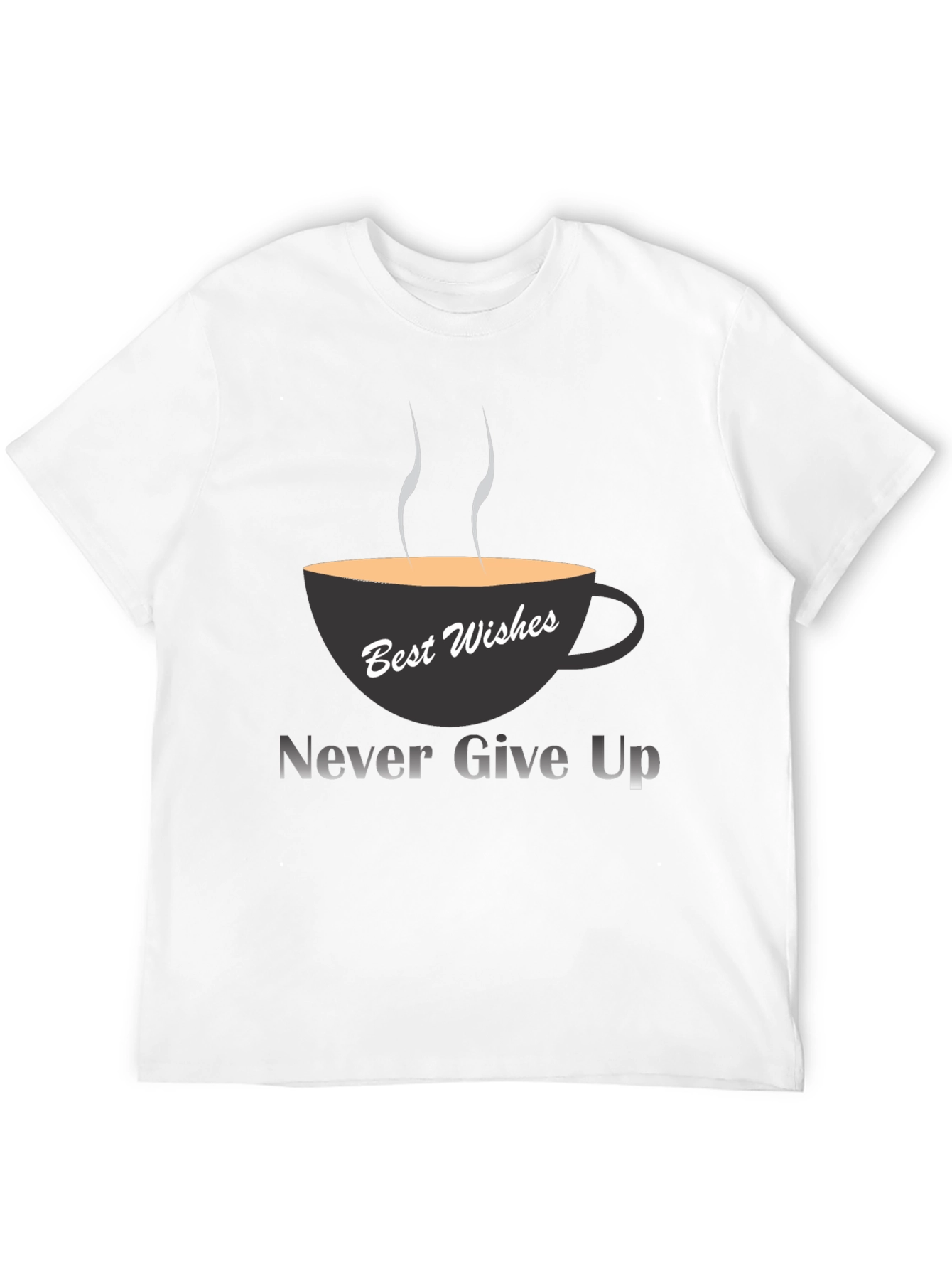 Black Best Wishes Tee: Never Give Up view 12