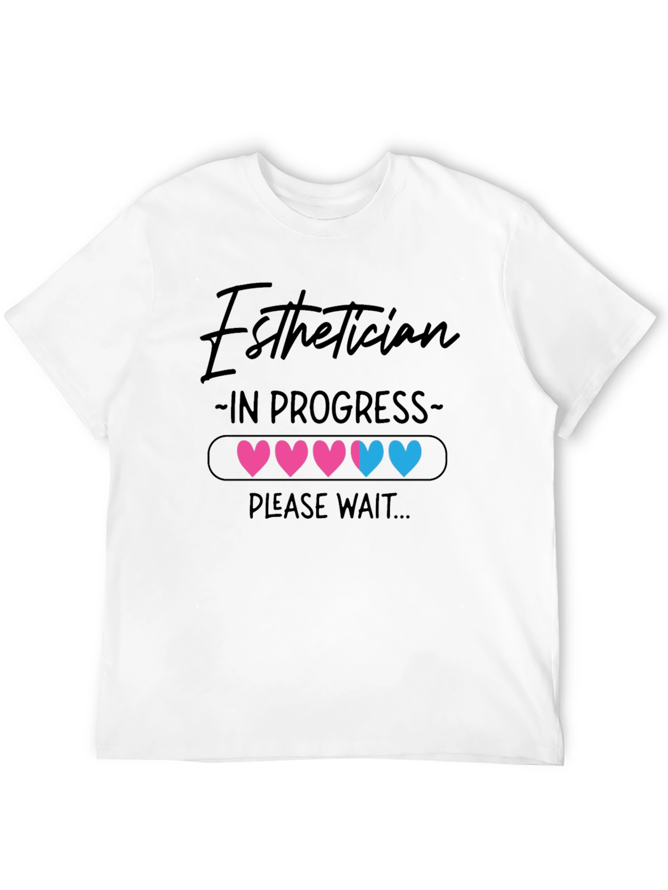 Black Esthetician In Progress Graphic T-Shirt view 12