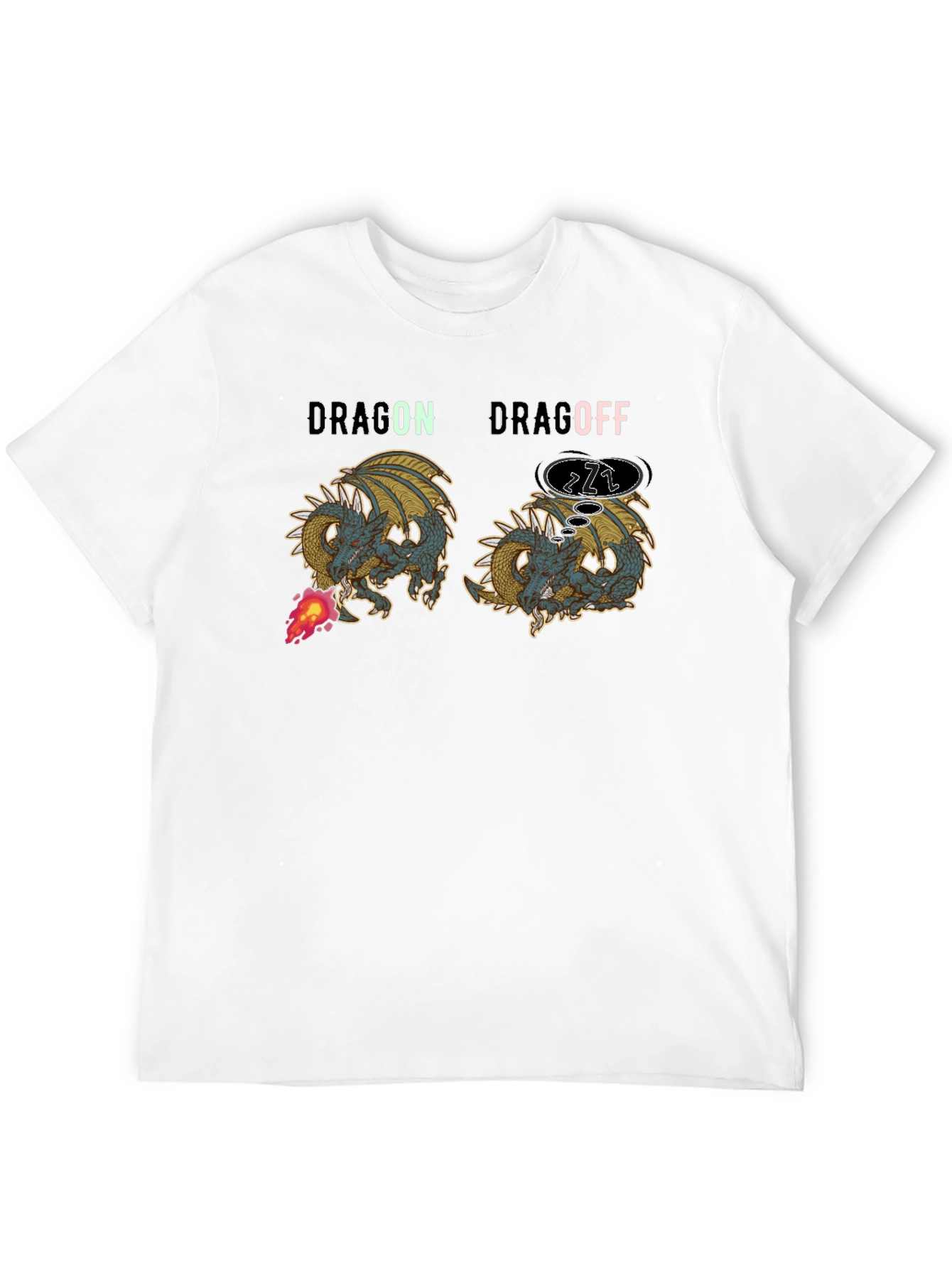 Black Dragon Drag Off Graphic T-Shirt view 12