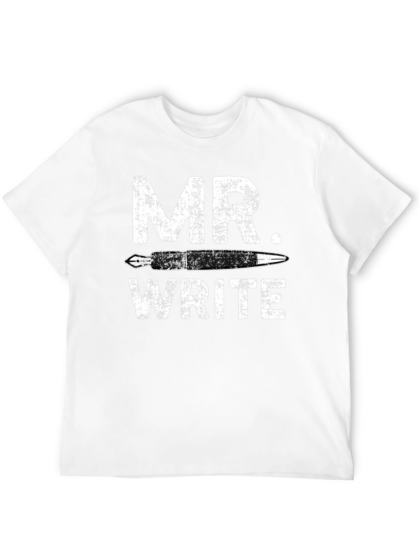 Black Mr. Write Black Graphic Tee - Author Gift Idea view 12