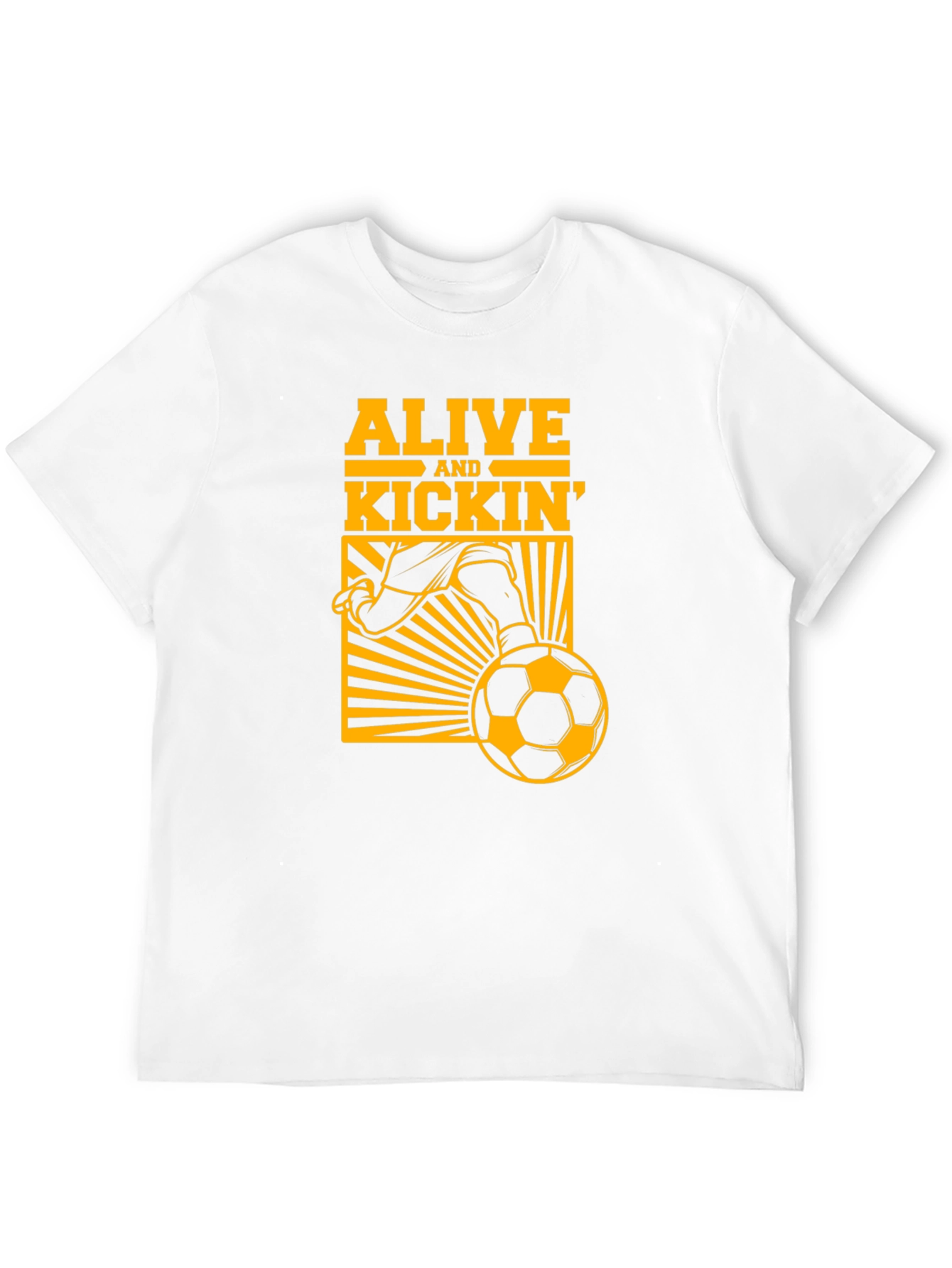 Black Alive and Kickin' Soccer Graphic Tee - Black view 12