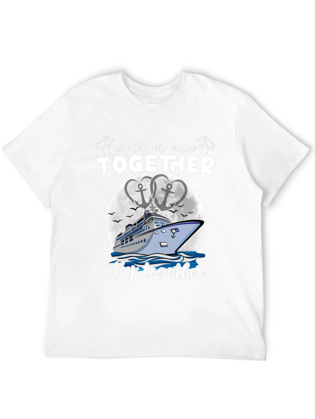 Black Couples Cruise Together T-Shirt view 12