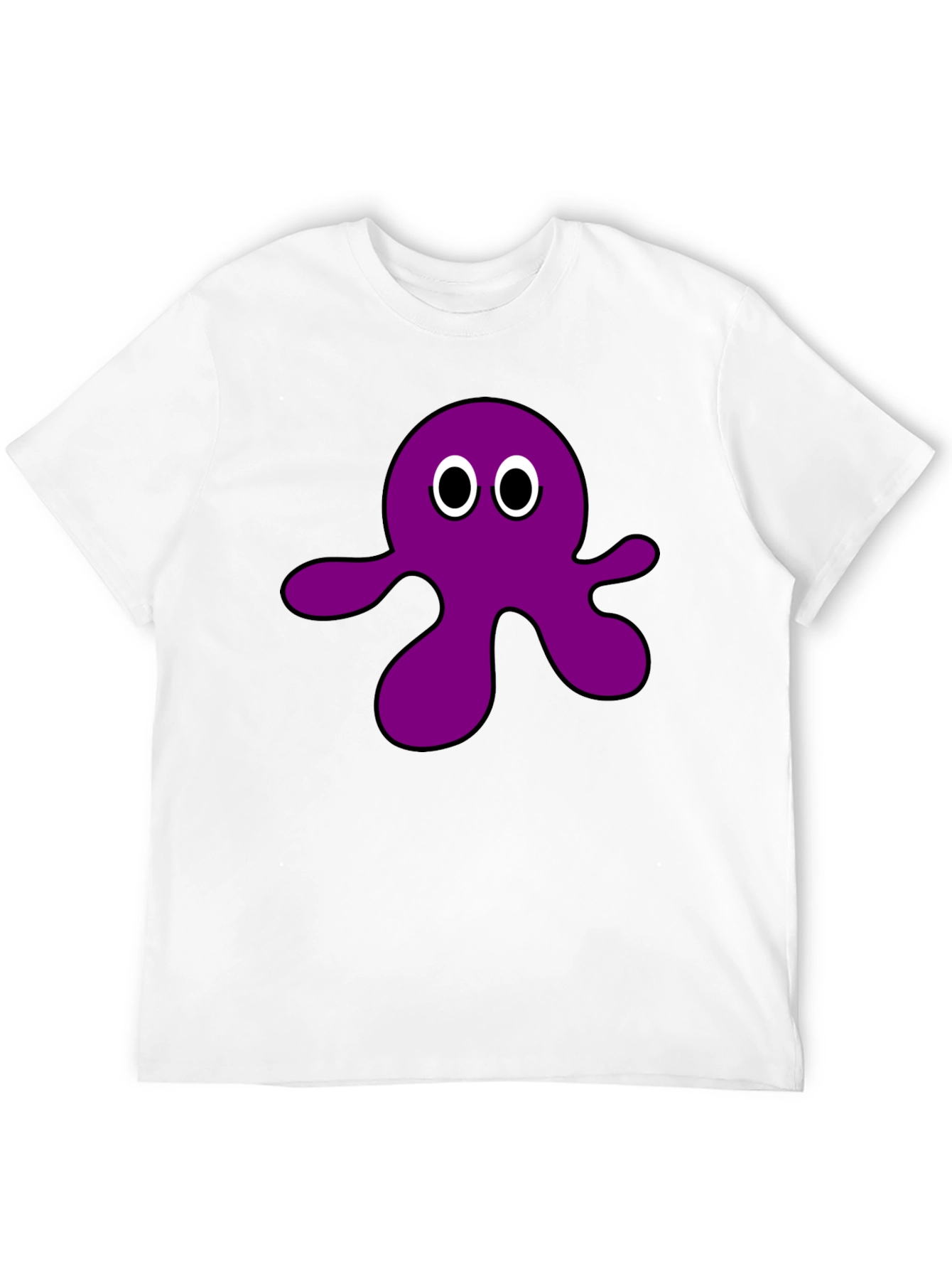 Black Purple Octopus Graphic Tee - Casual Comfort view 12