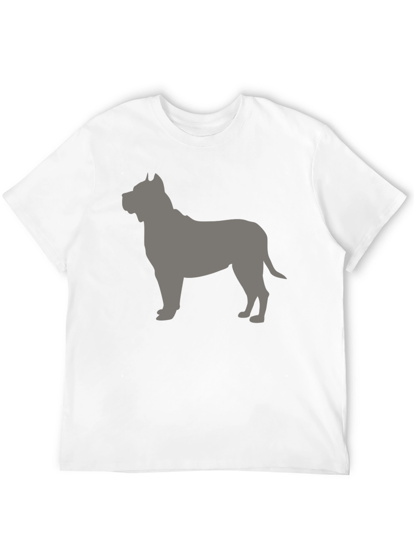 Black Pitbull Silhouette T-Shirt - Black view 12