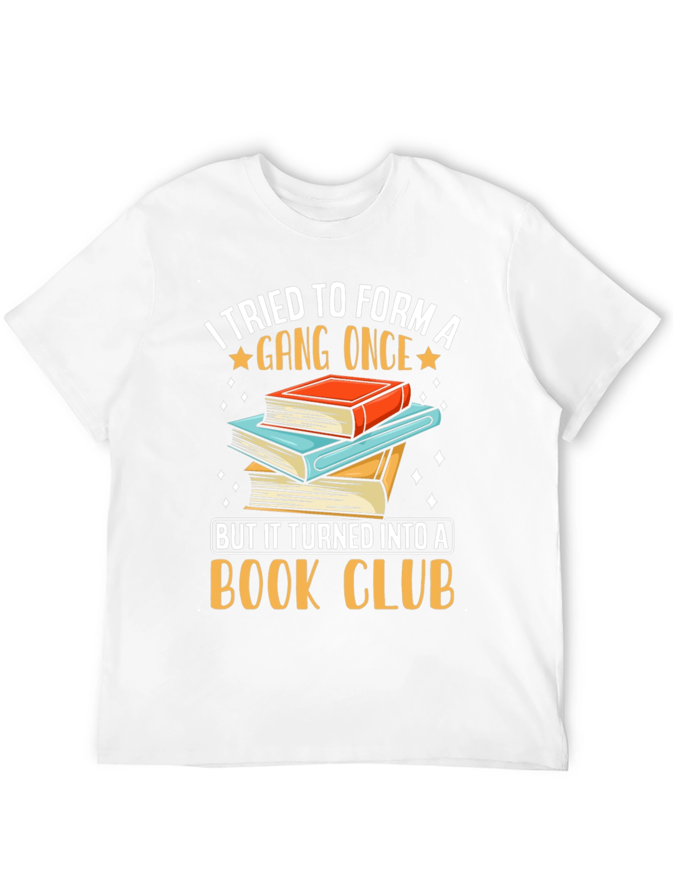 Black Funny Book Club T-Shirt, Gang Turned Book Club Tee view 12