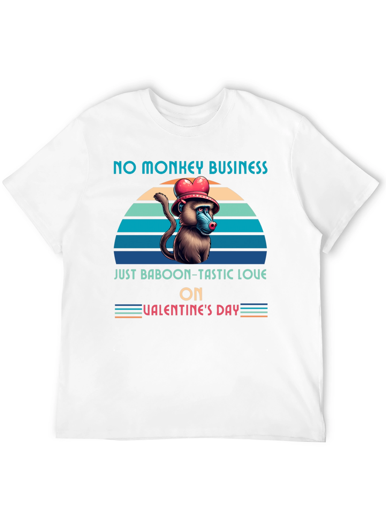 Black Baboon-tastic Valentine's Day T-Shirt view 12
