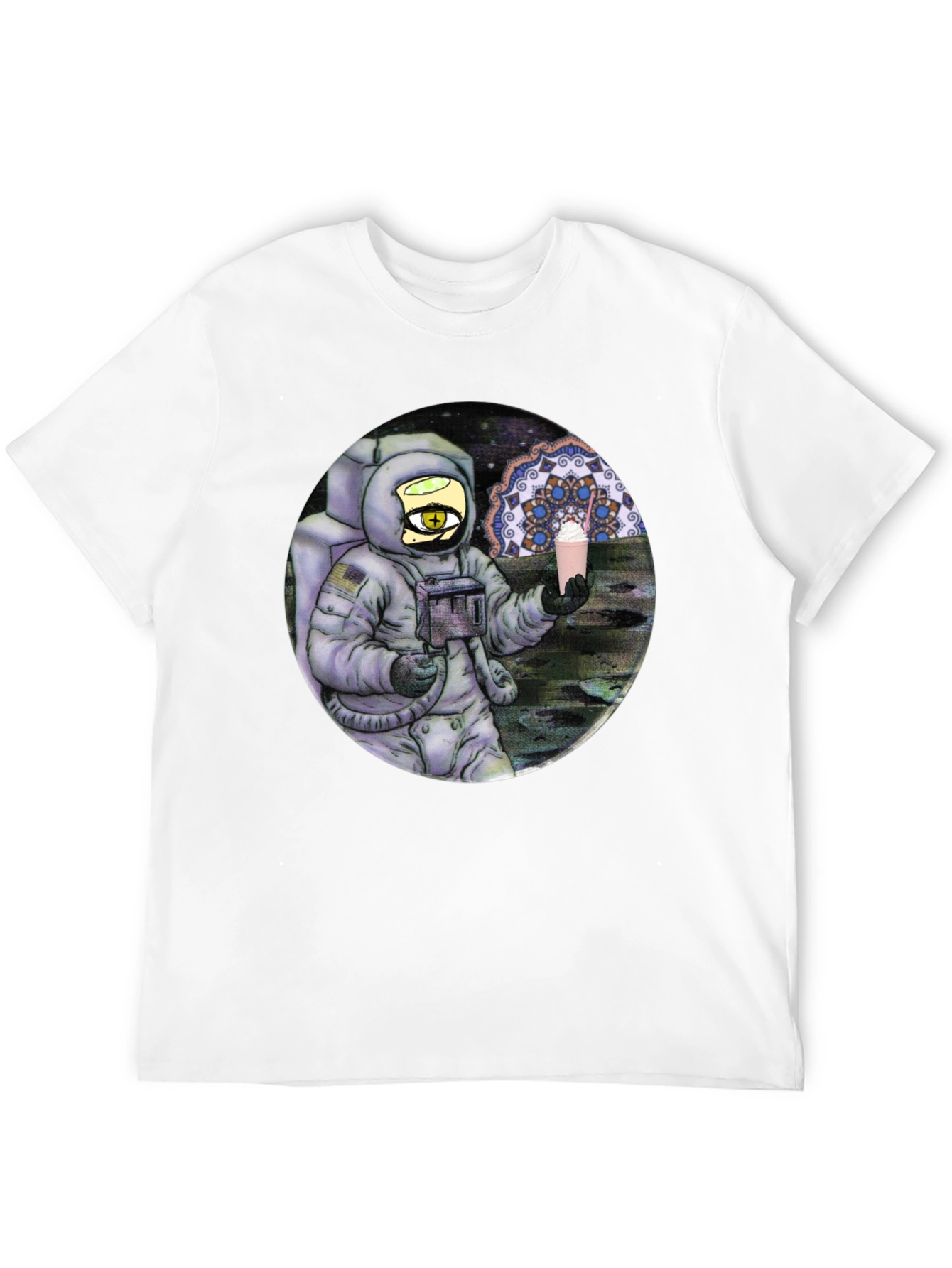 Black Astronaut Shake T-Shirt - Cosmic Comfort view 12