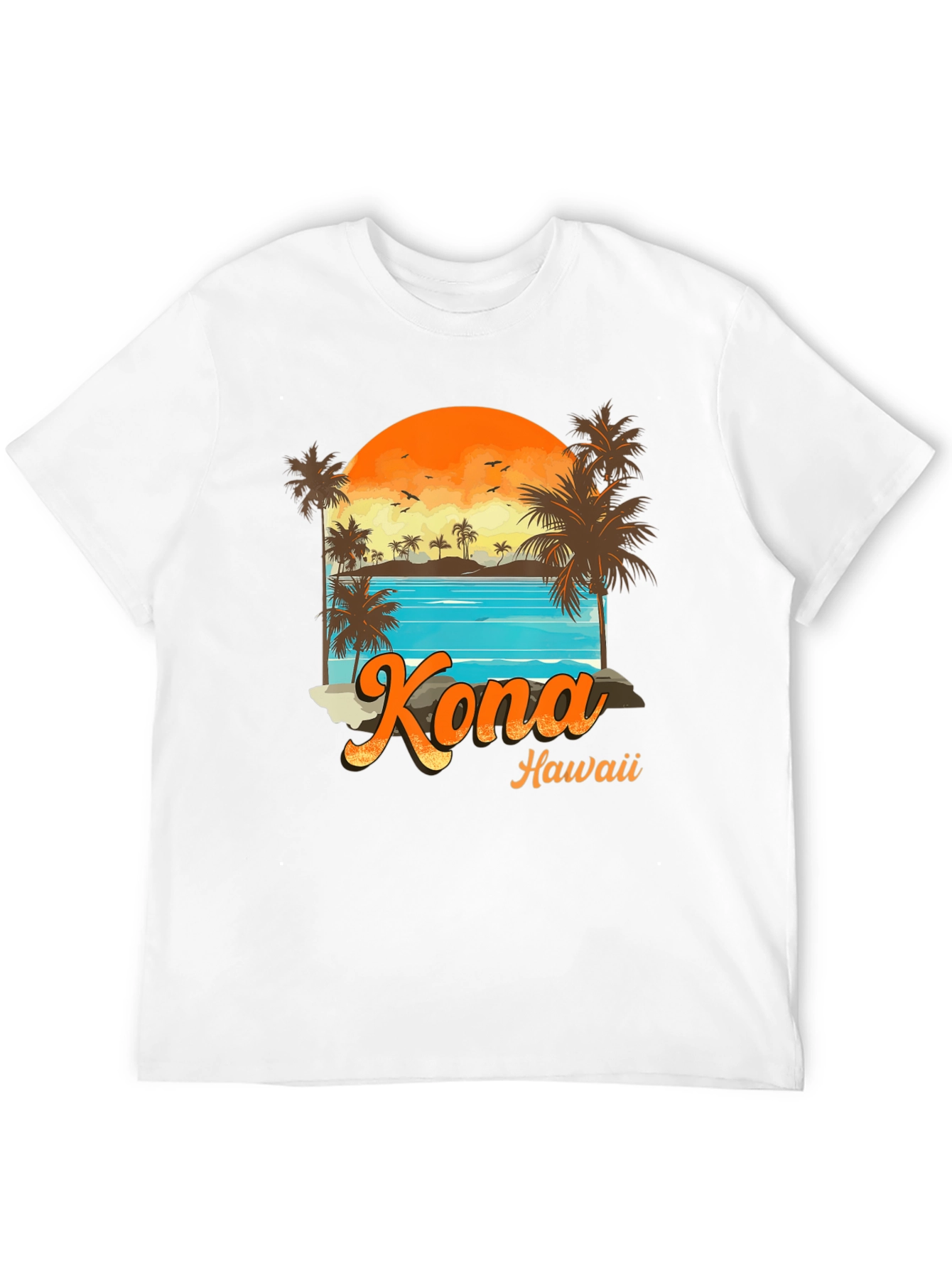 Kona Hawaii Graphic T-Shirt - Island Vibes Tee - 12