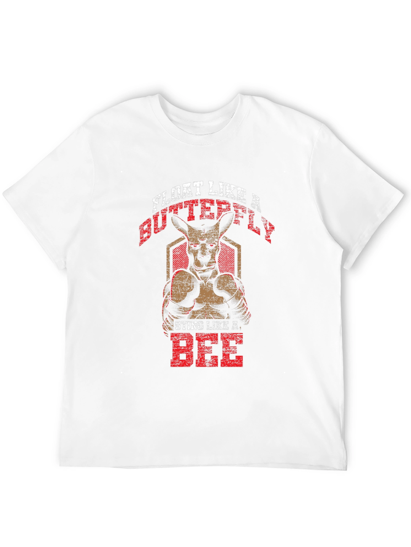 Black Kangaroo Boxer T-Shirt: Float Like a Butterfly view 12