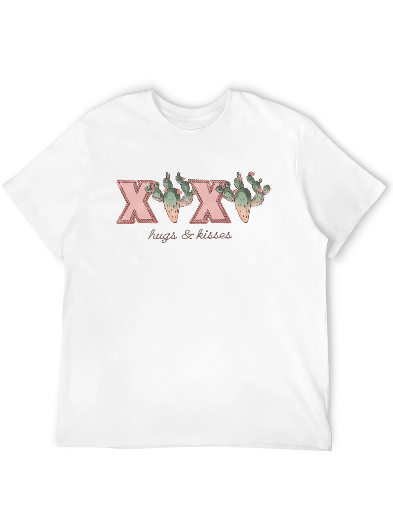 Black Hugs & Kisses Cactus Graphic Black T-Shirt view 12