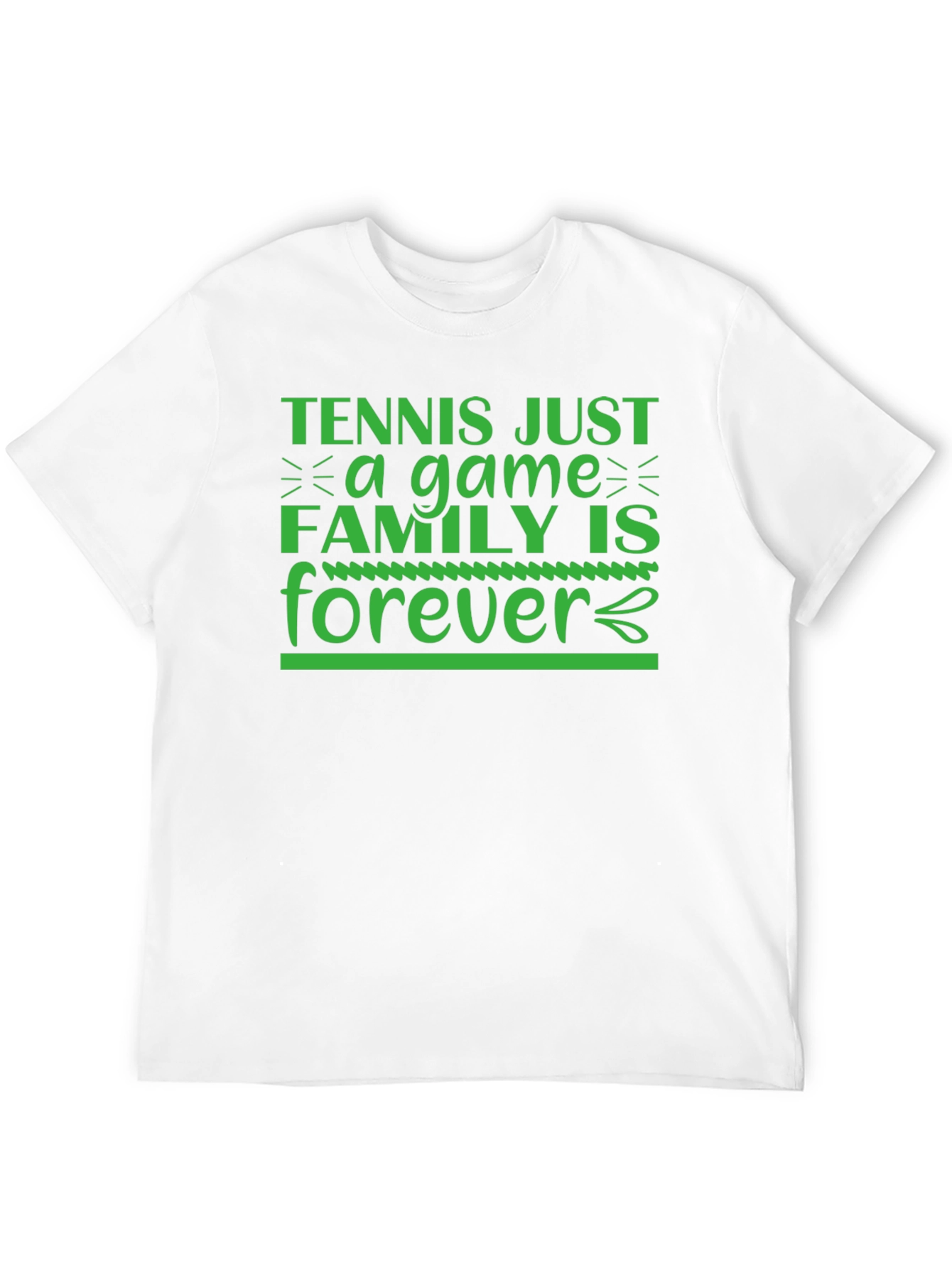 Black Tennis & Family Forever Graphic Tee view 12