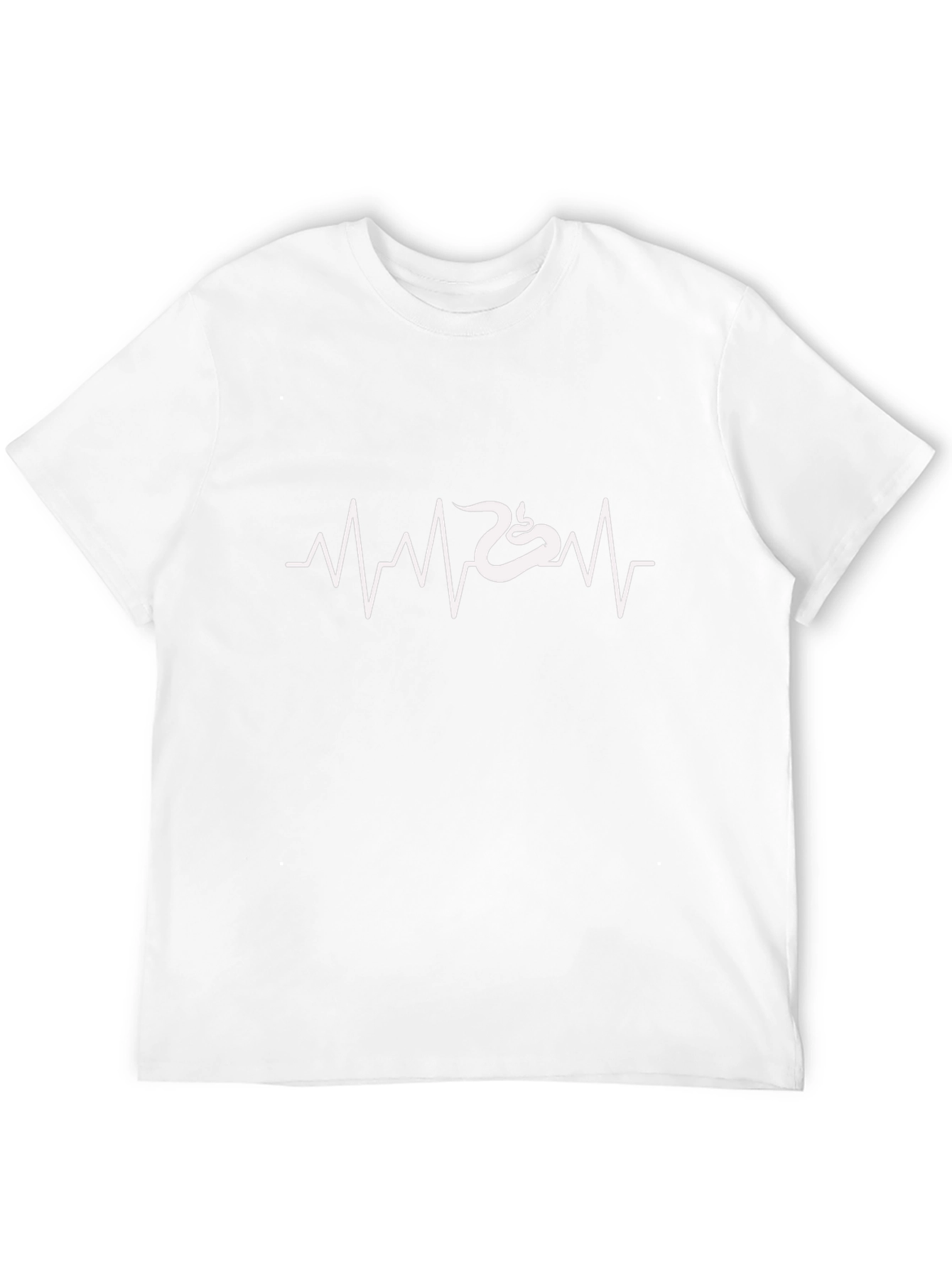 Black Snake Heartbeat T-Shirt - Cool Graphic Tee view 12