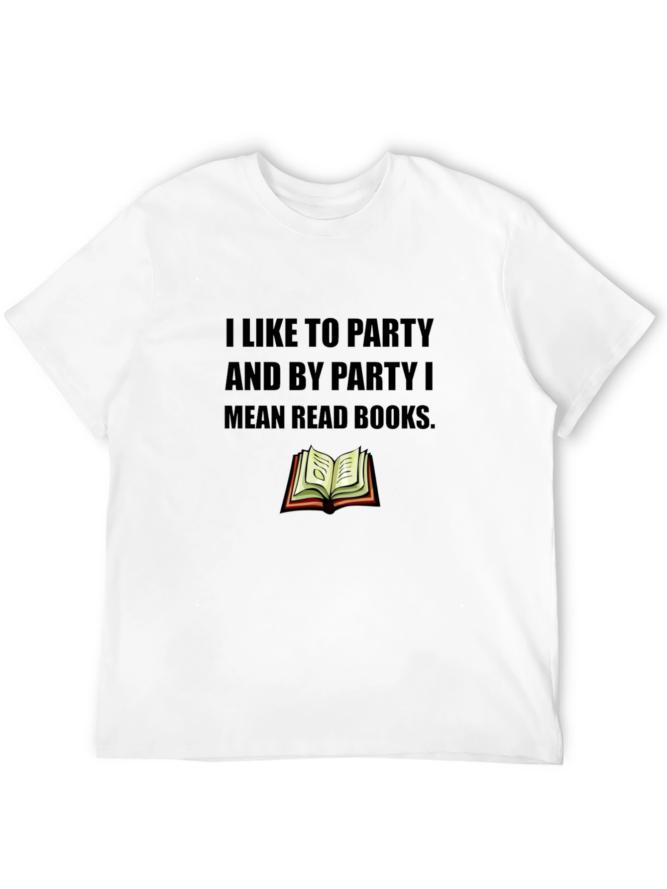 Black Party Means Books Black Graphic Tee view 12