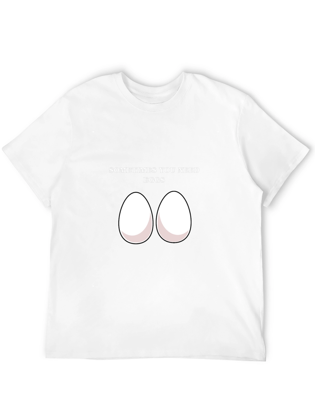 Black Sometimes You Need Eggs T-Shirt view 12