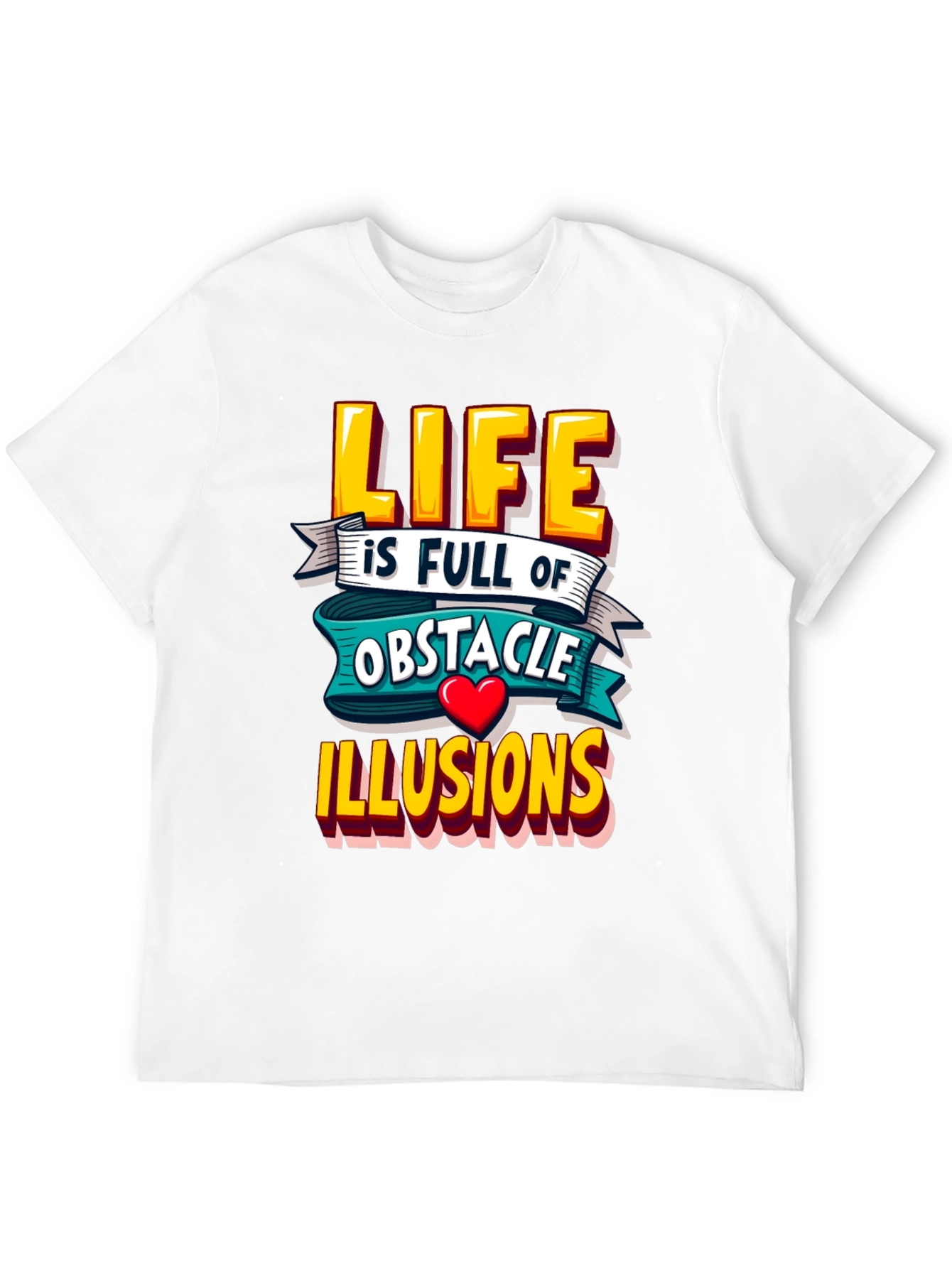 Black Life Obstacle Illusions Graphic Tee view 12