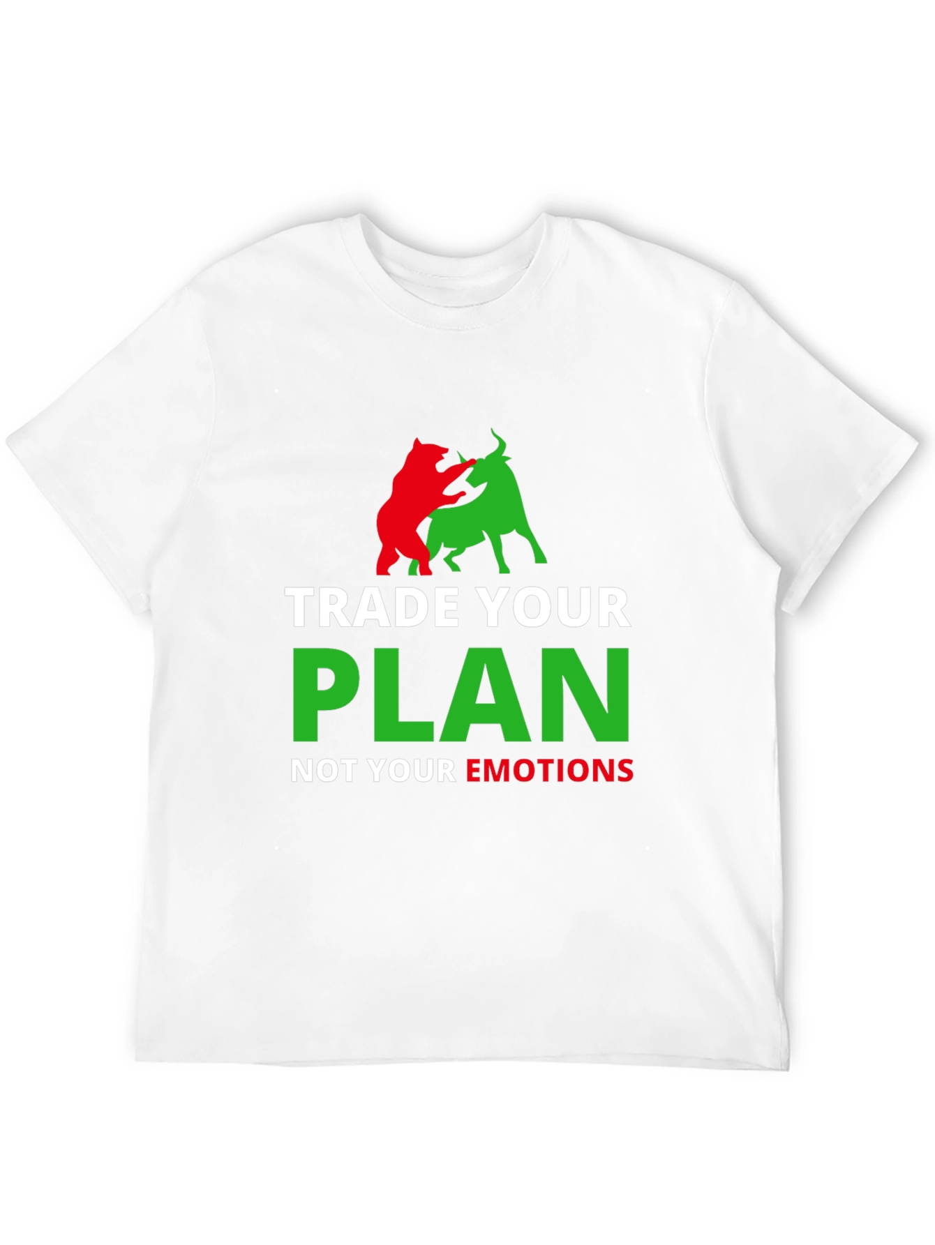 Black Trade Your Plan Not Your Emotions T-Shirt view 12