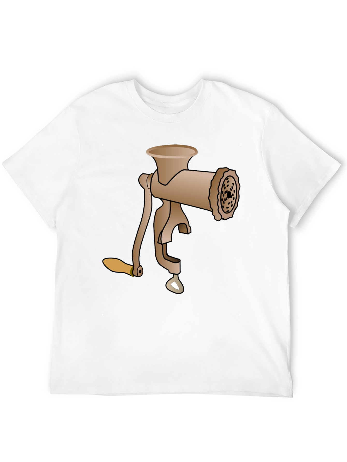 Black Meat Grinder Tee - Novelty Graphic T-Shirt view 12