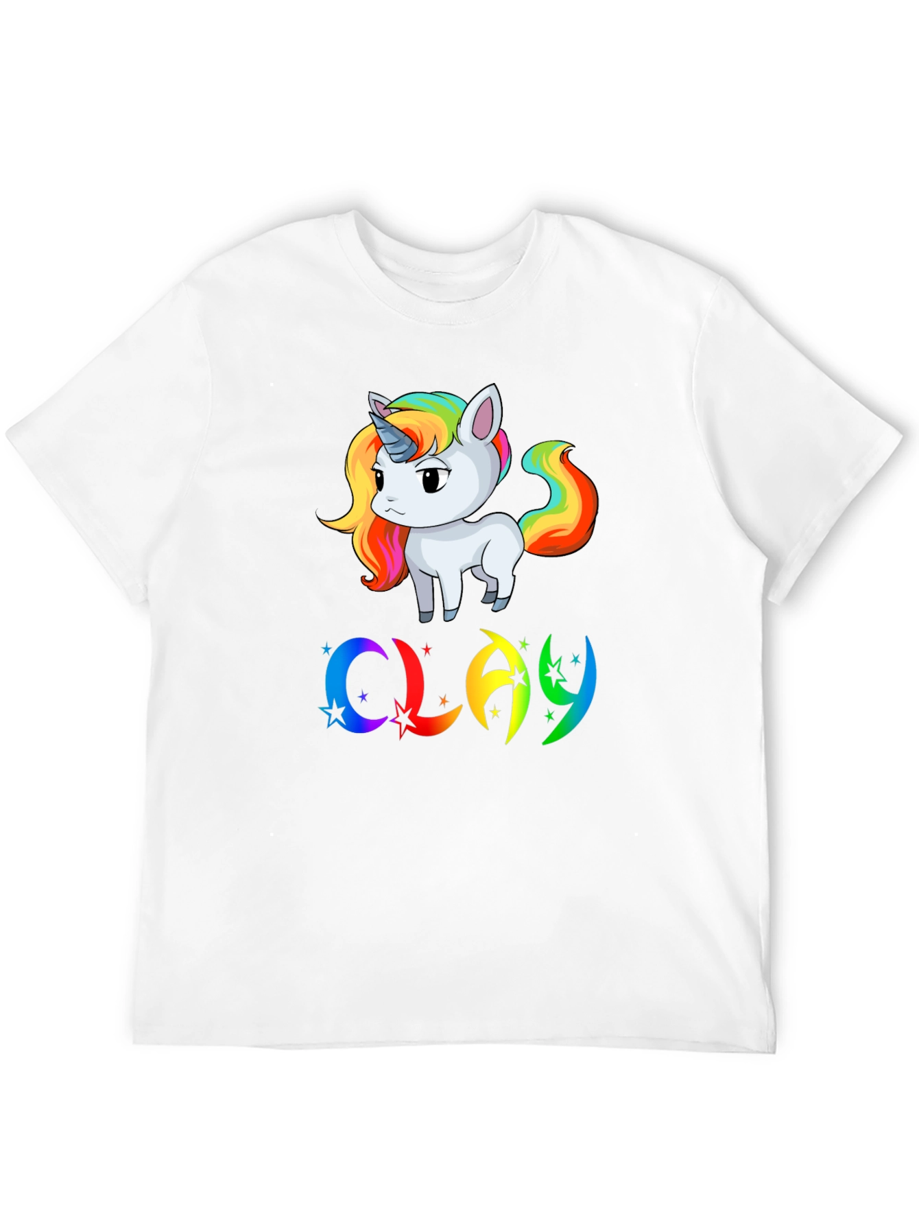 Rainbow Unicorn CLAY Graphic T-Shirt - 12