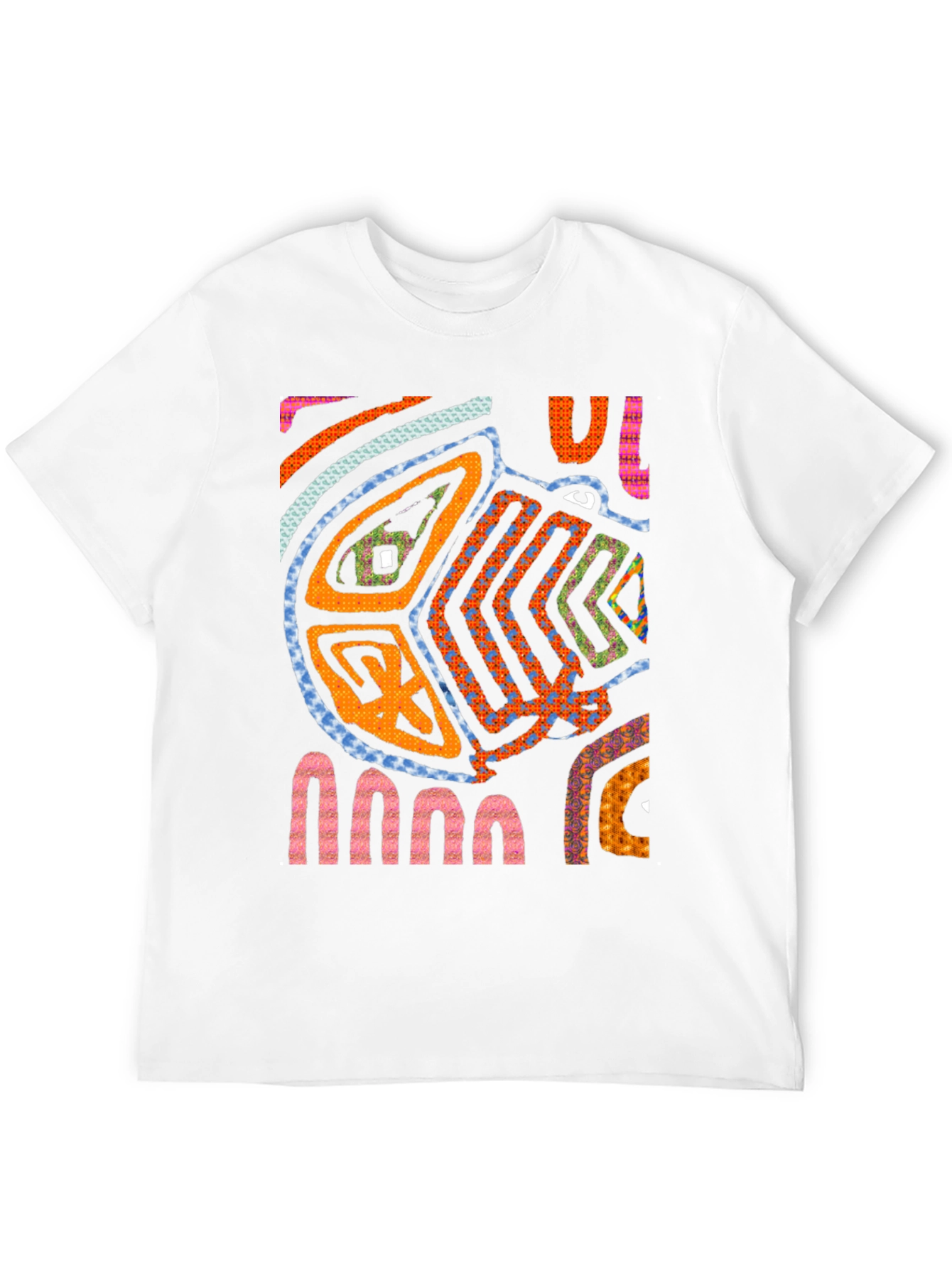 Black Abstract Art Tee - Unique Graphic Print T-Shirt view 12