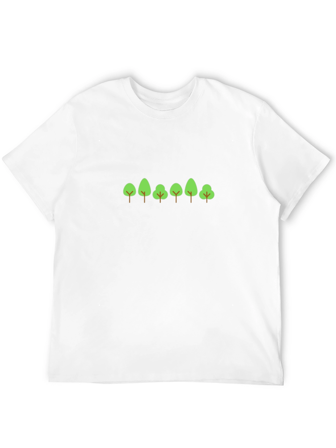 Minimalist Tree Graphic Black T-Shirt - 12