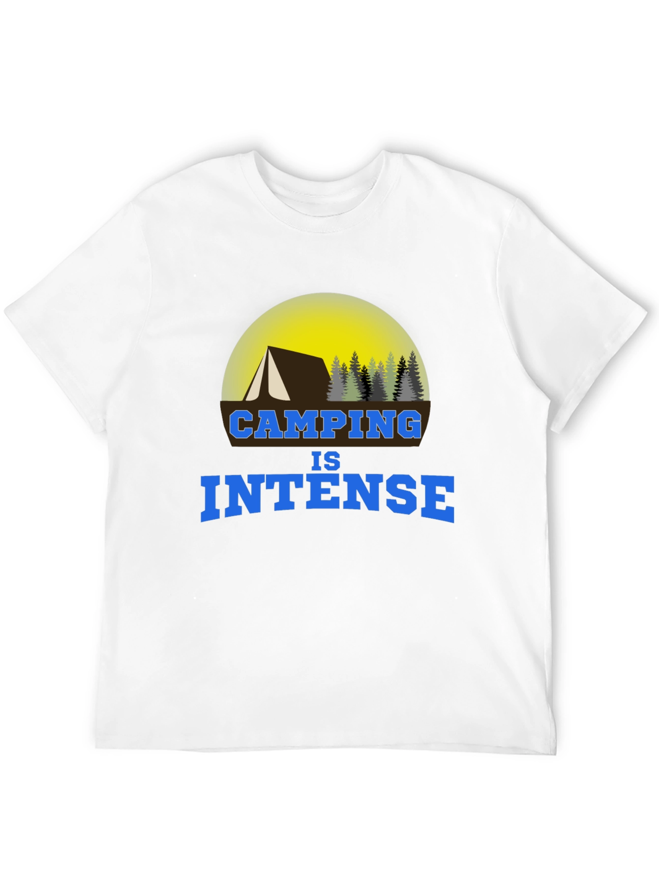 Black Camping is Intense Graphic T-Shirt view 12