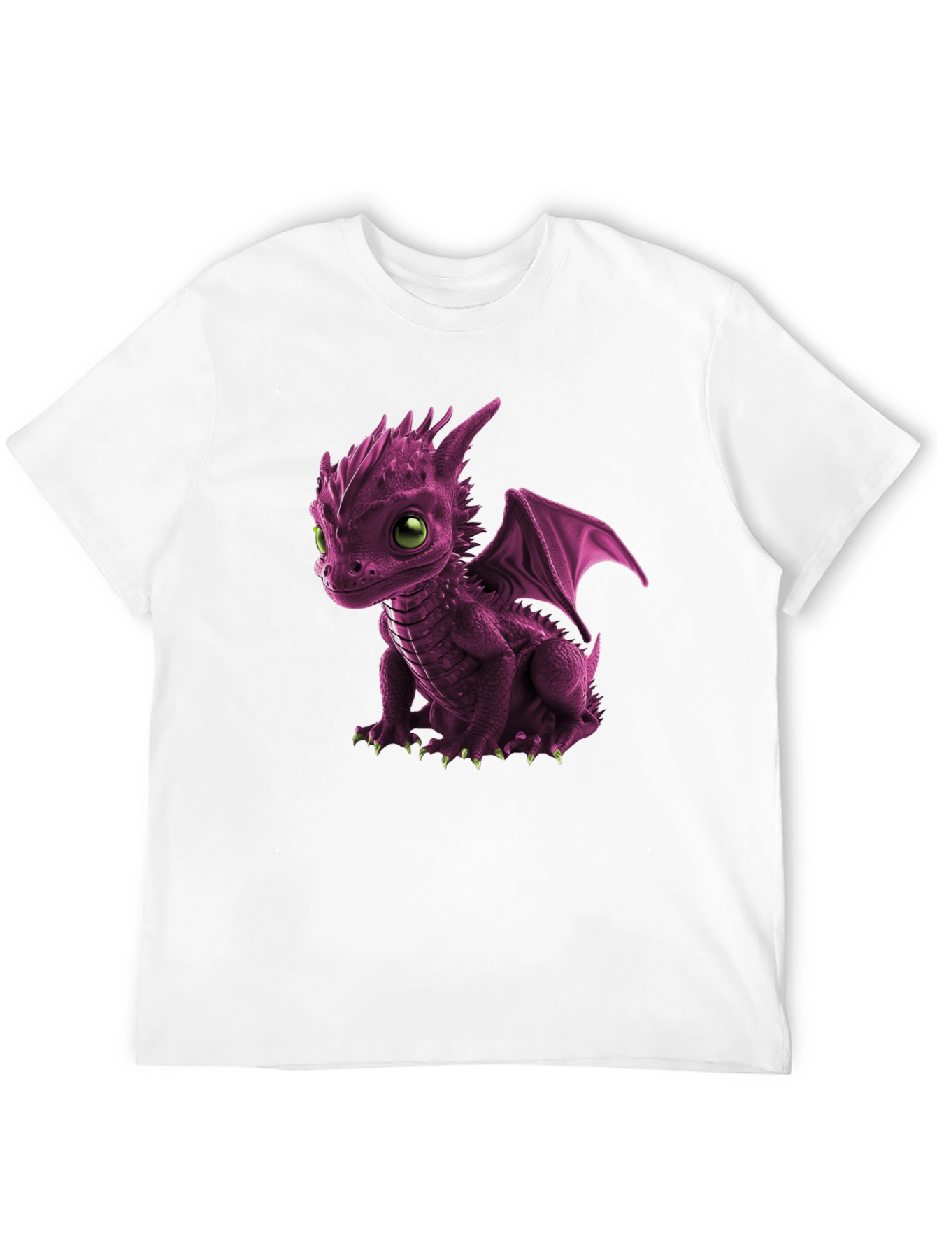 Black Cute Dragon Graphic Tee - Unique Design view 12