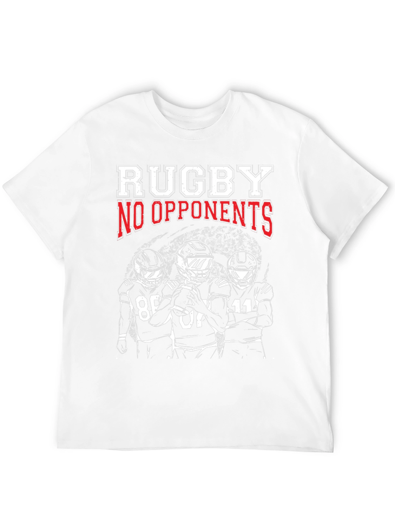 Black Rugby No Opponents Graphic Tee view 12