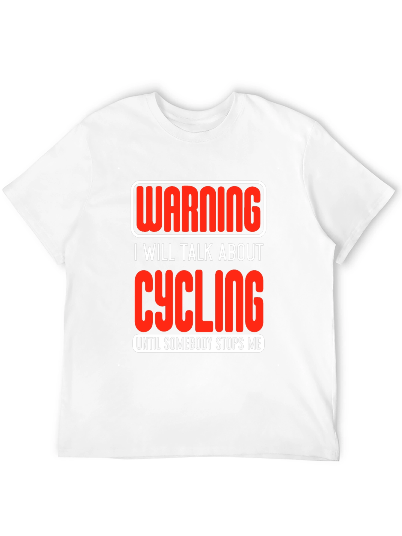 Black Cycling Enthusiast T-Shirt - Warning I Will Talk About Cycling view 12