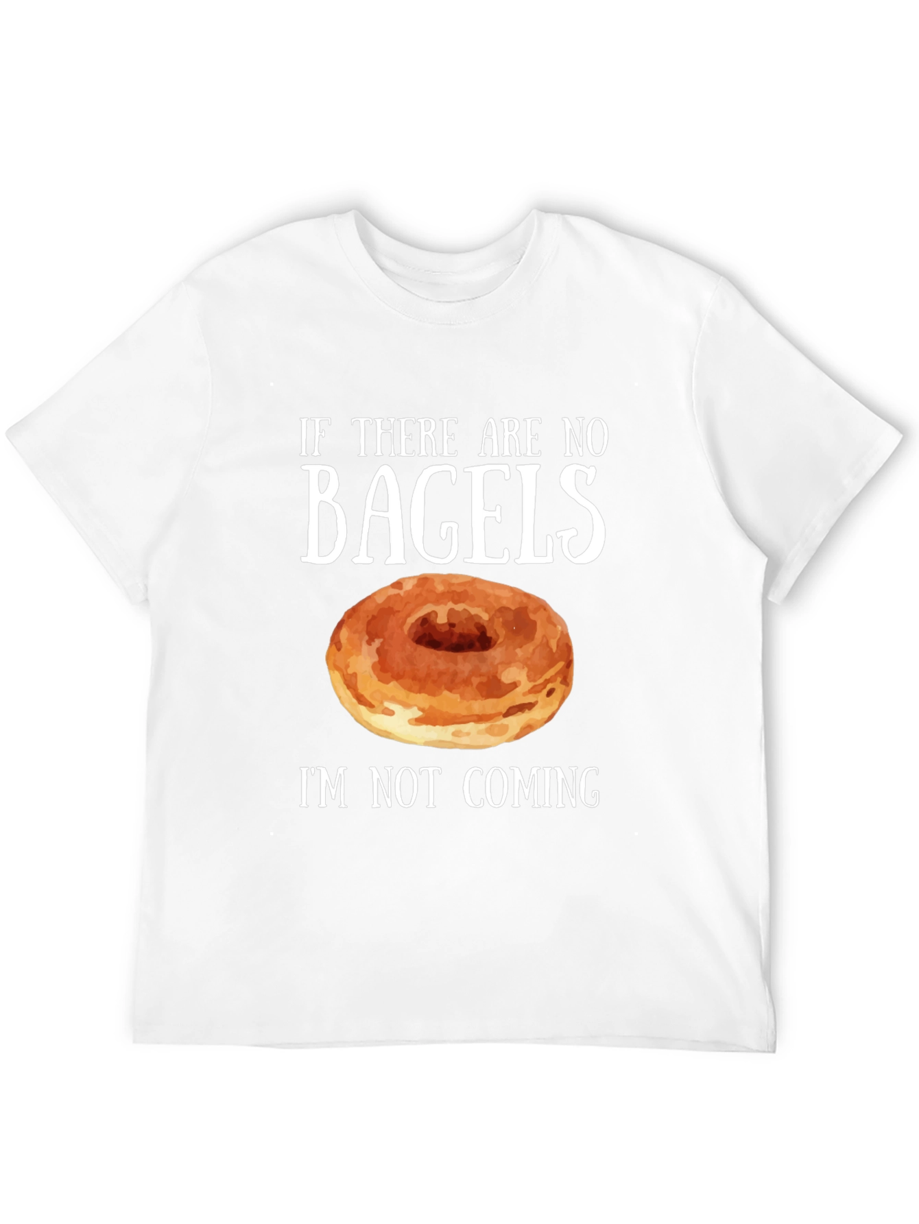 Black Funny Bagel Lover T-Shirt view 12