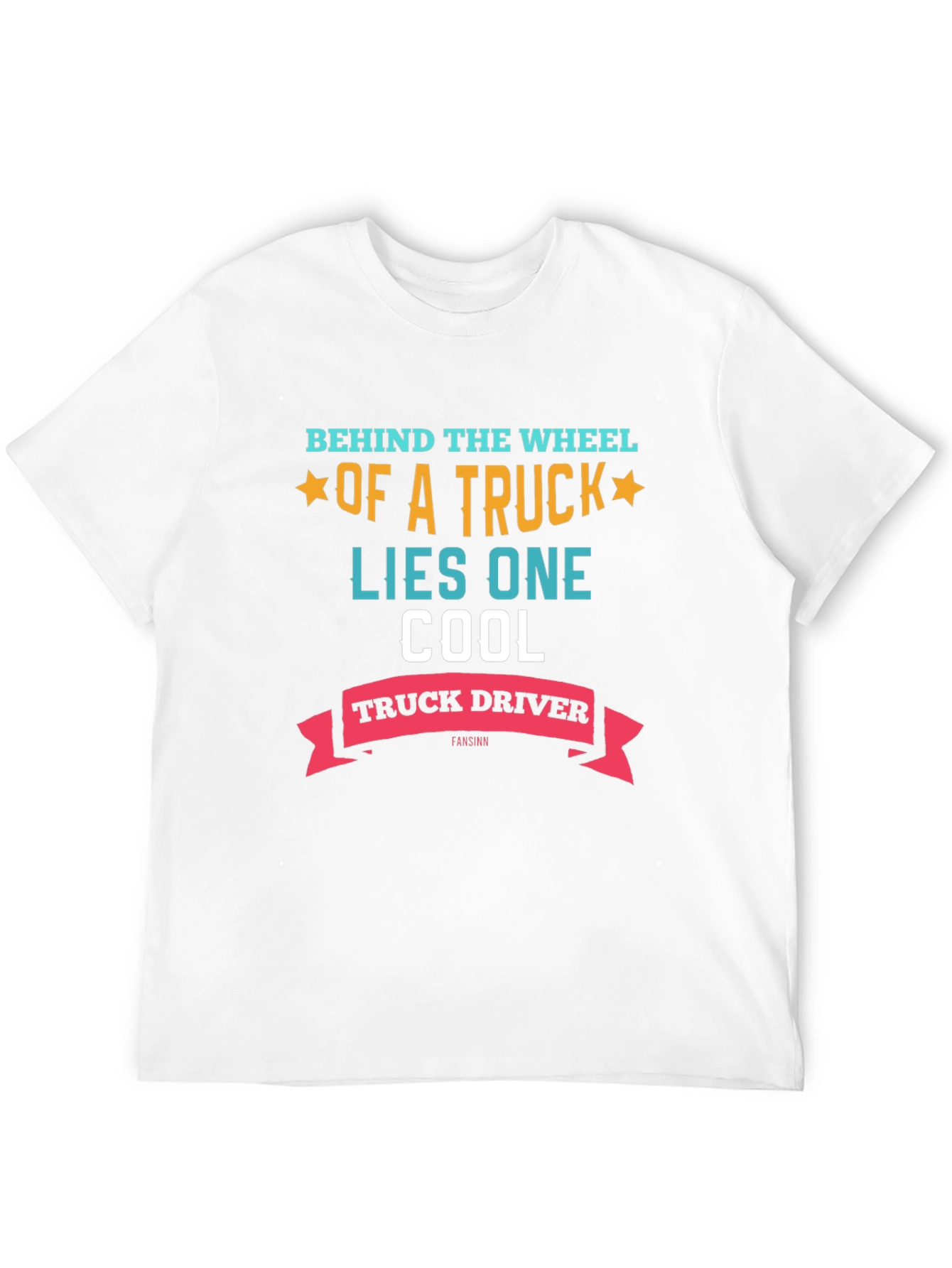 Black Cool Truck Driver Graphic Tee - Black view 12