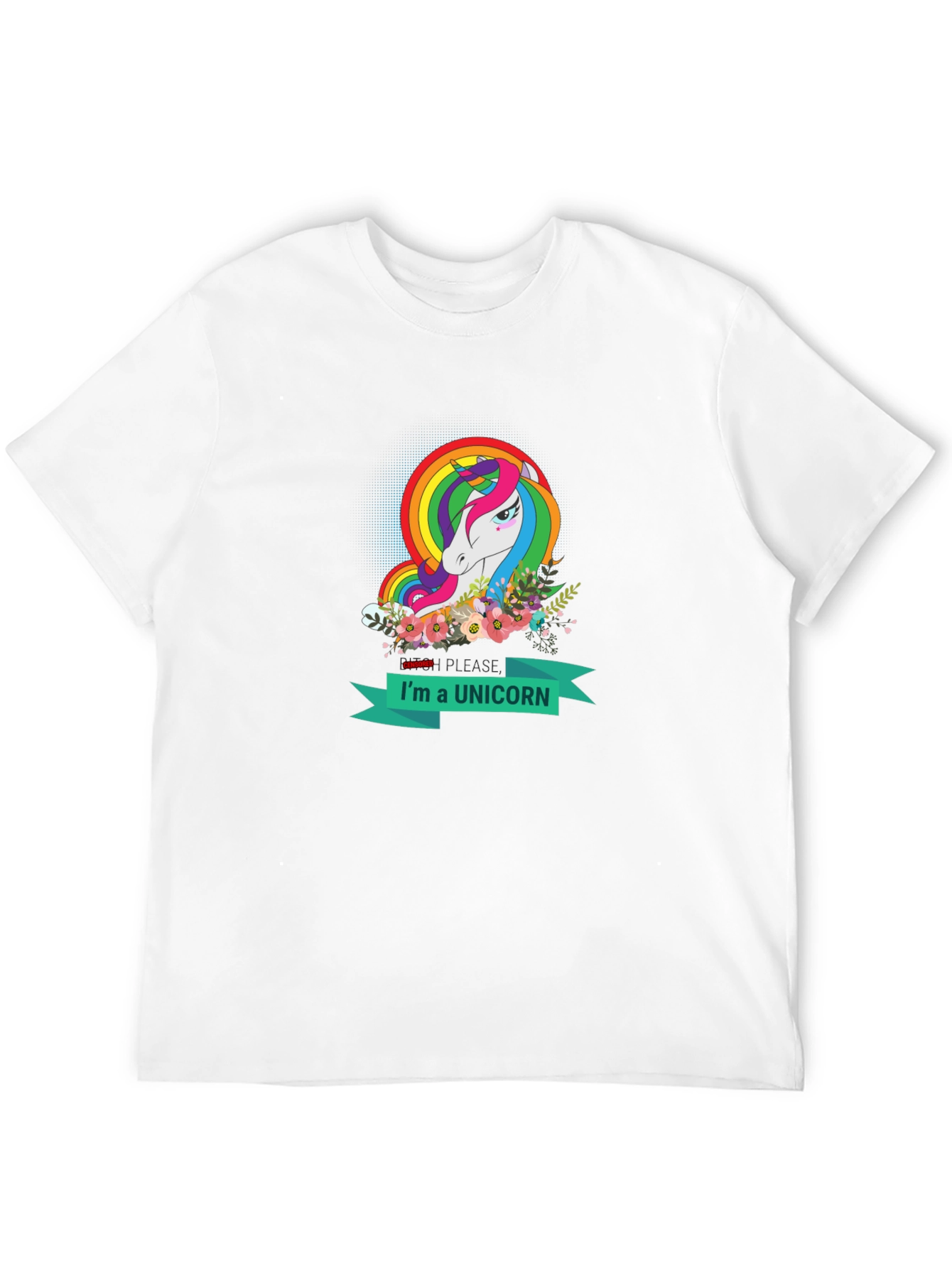 Black I'm a Unicorn T-Shirt - Rainbow Unicorn Design view 12