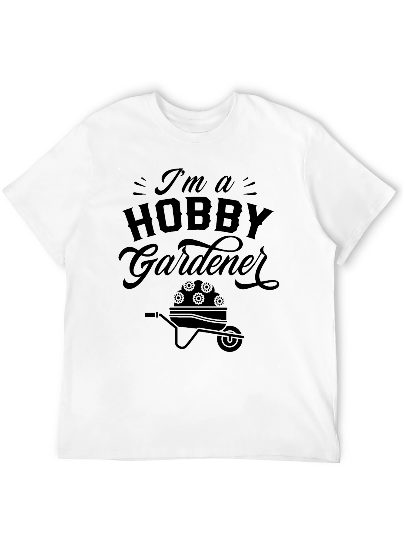 Black Hobby Gardener T-Shirt - Gardening Gift view 12