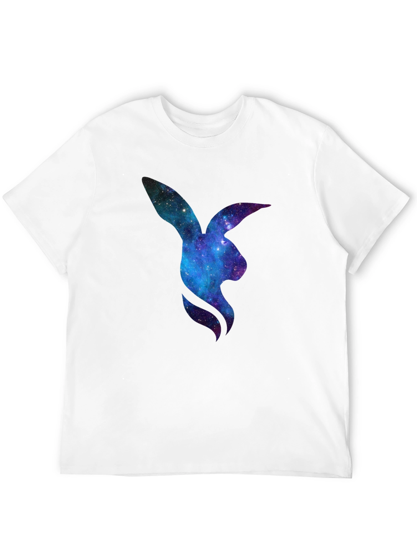 Black Galaxy Bunny Graphic T-Shirt view 12