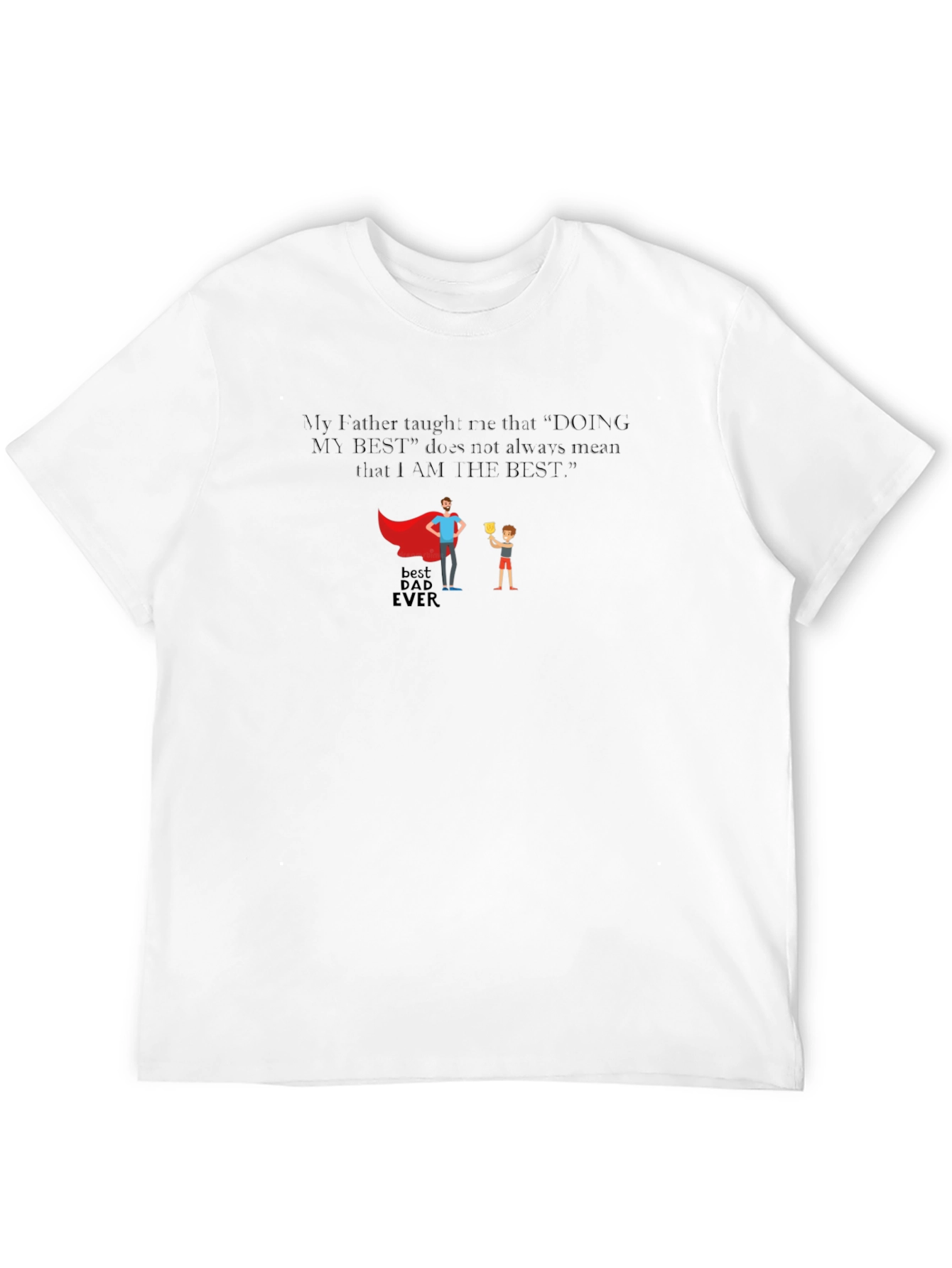 Black Best Dad Ever Graphic T-Shirt view 12