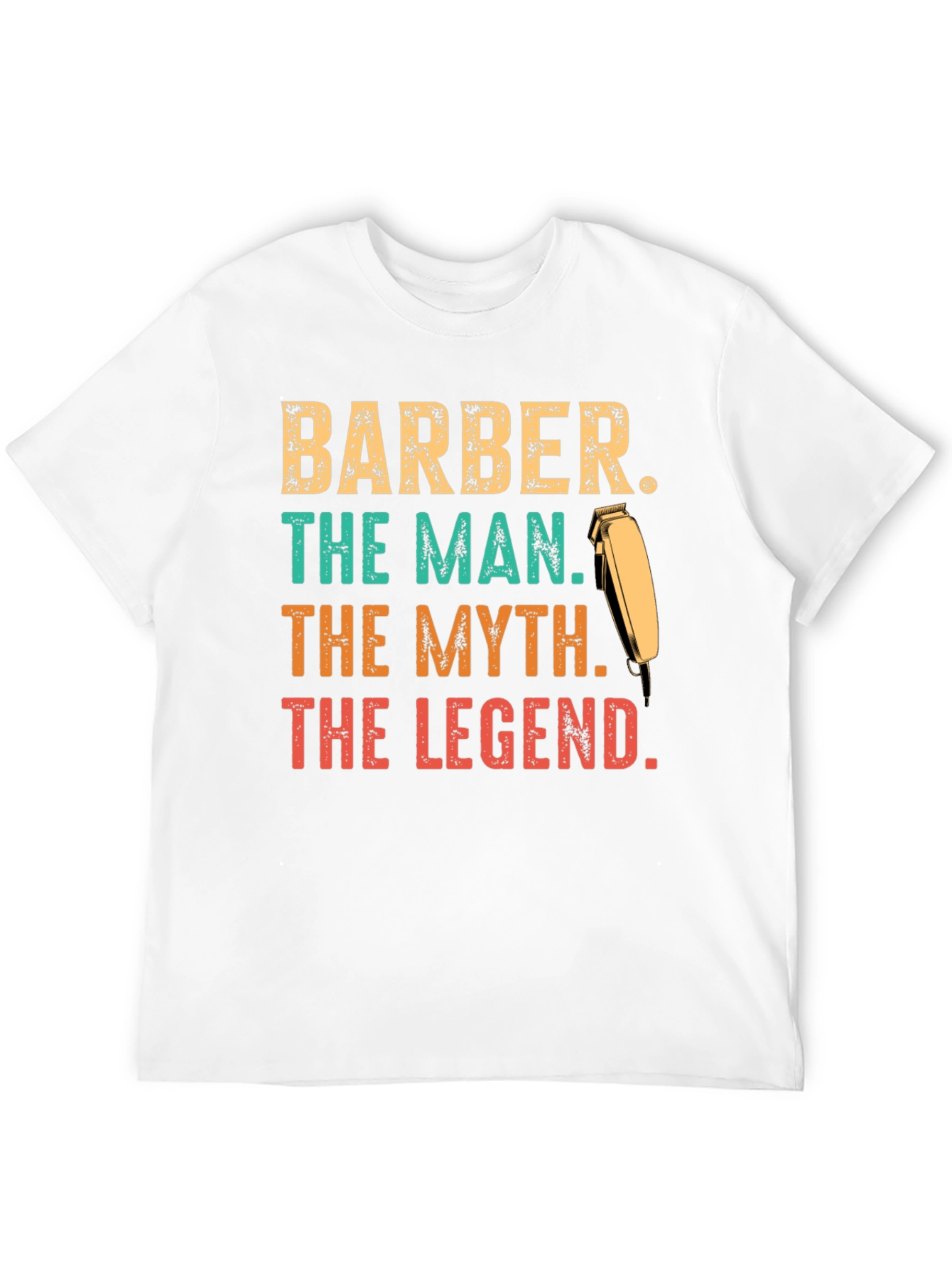 Black Barber The Man The Myth The Legend T-Shirt view 12