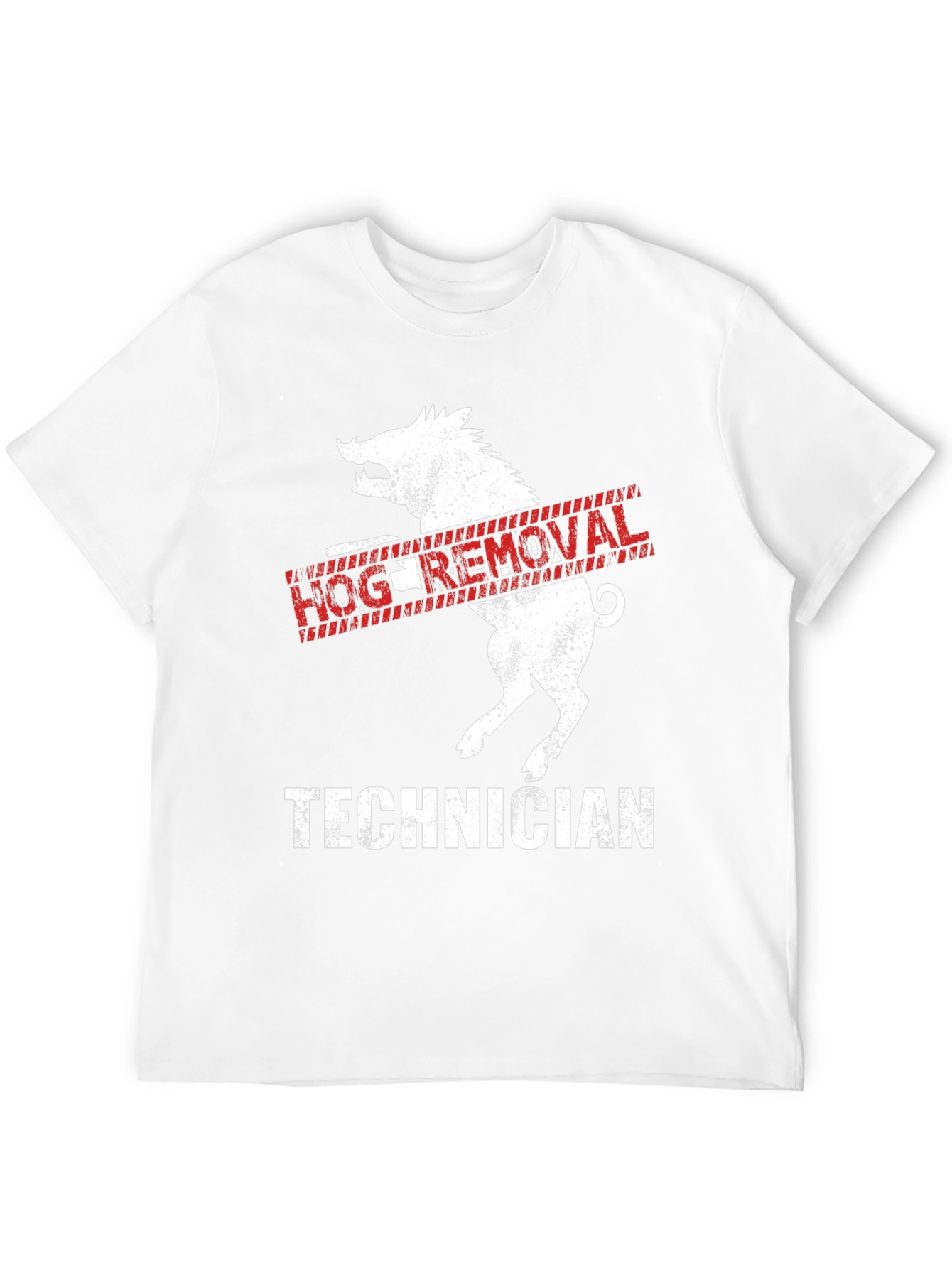 Black Hog Removal Technician Graphic Tee view 12