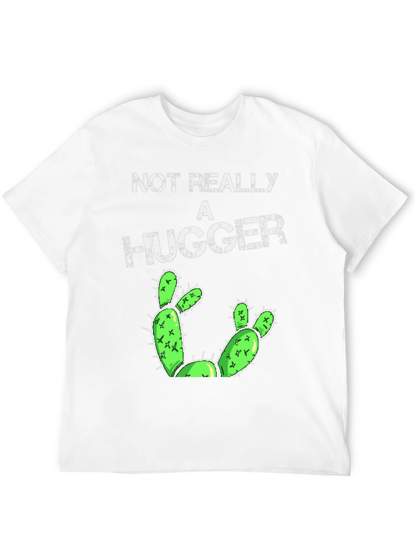 Black Not Really A Hugger Cactus Graphic Tee view 12