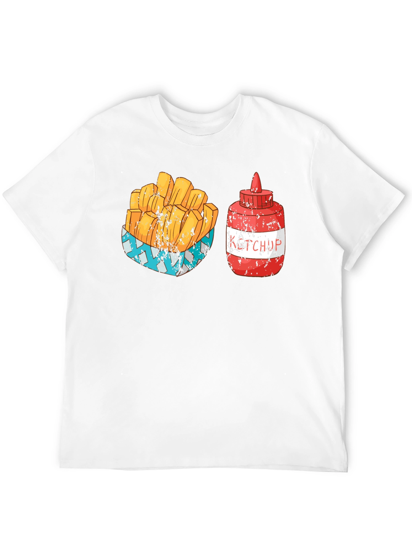 Black Fries & Ketchup Graphic Tee - Food Lover's Delight view 12