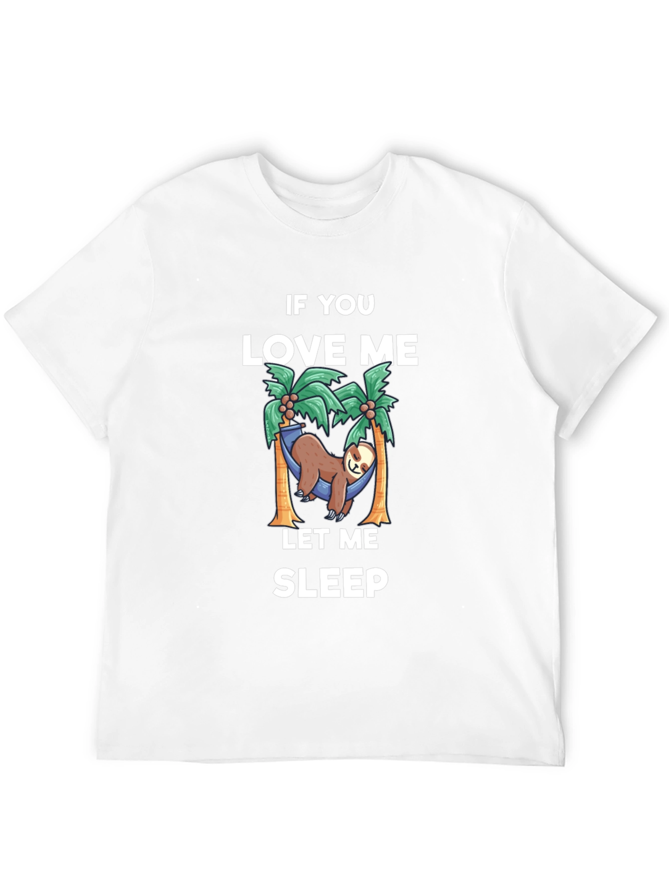 Black Relaxed Sloth T-Shirt: If You Love Me Let Me Sleep view 12