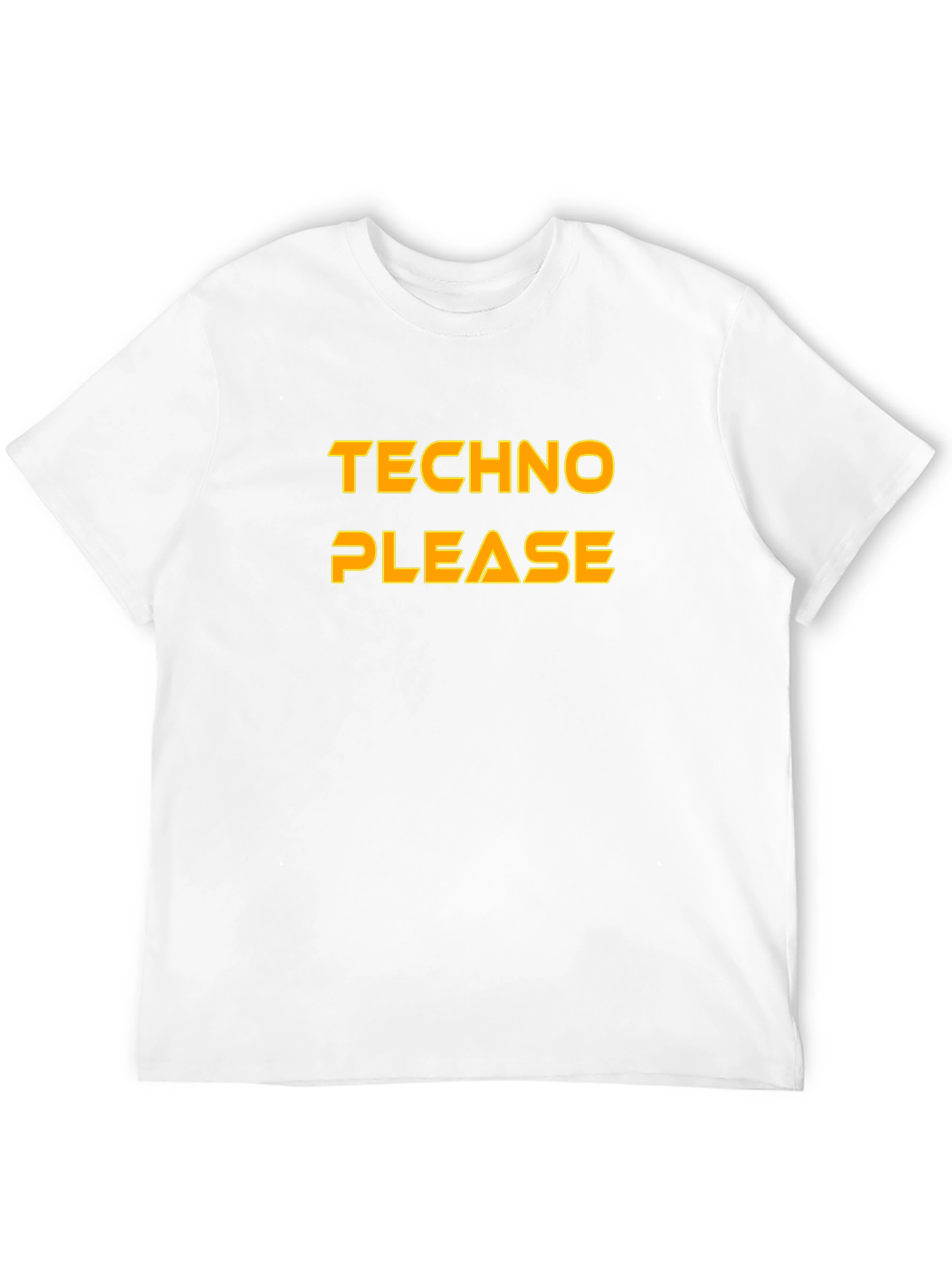 Black Techno Please T-Shirt - Bold Statement Tee view 12